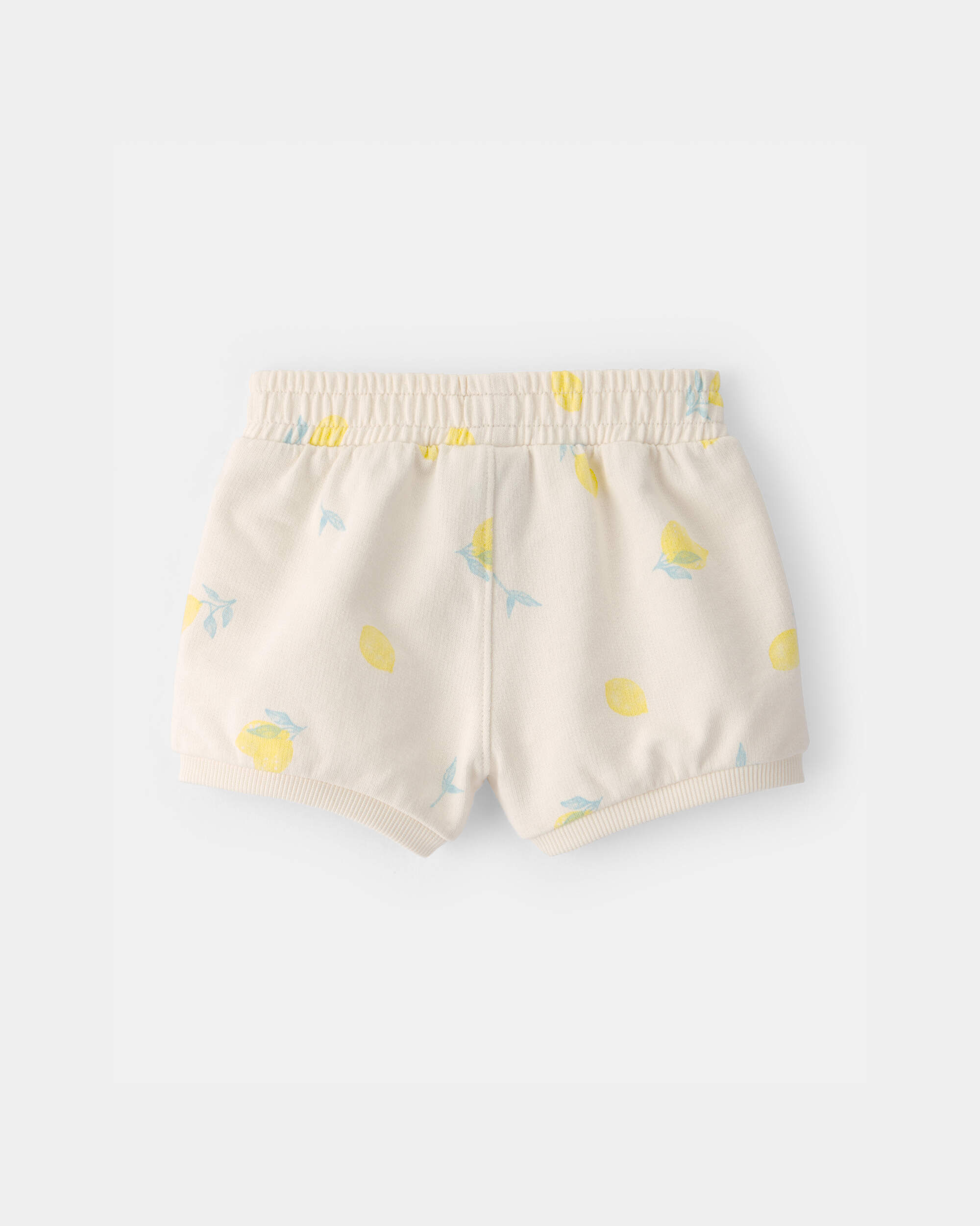 Baby Girl French Terry Shorts - Cream