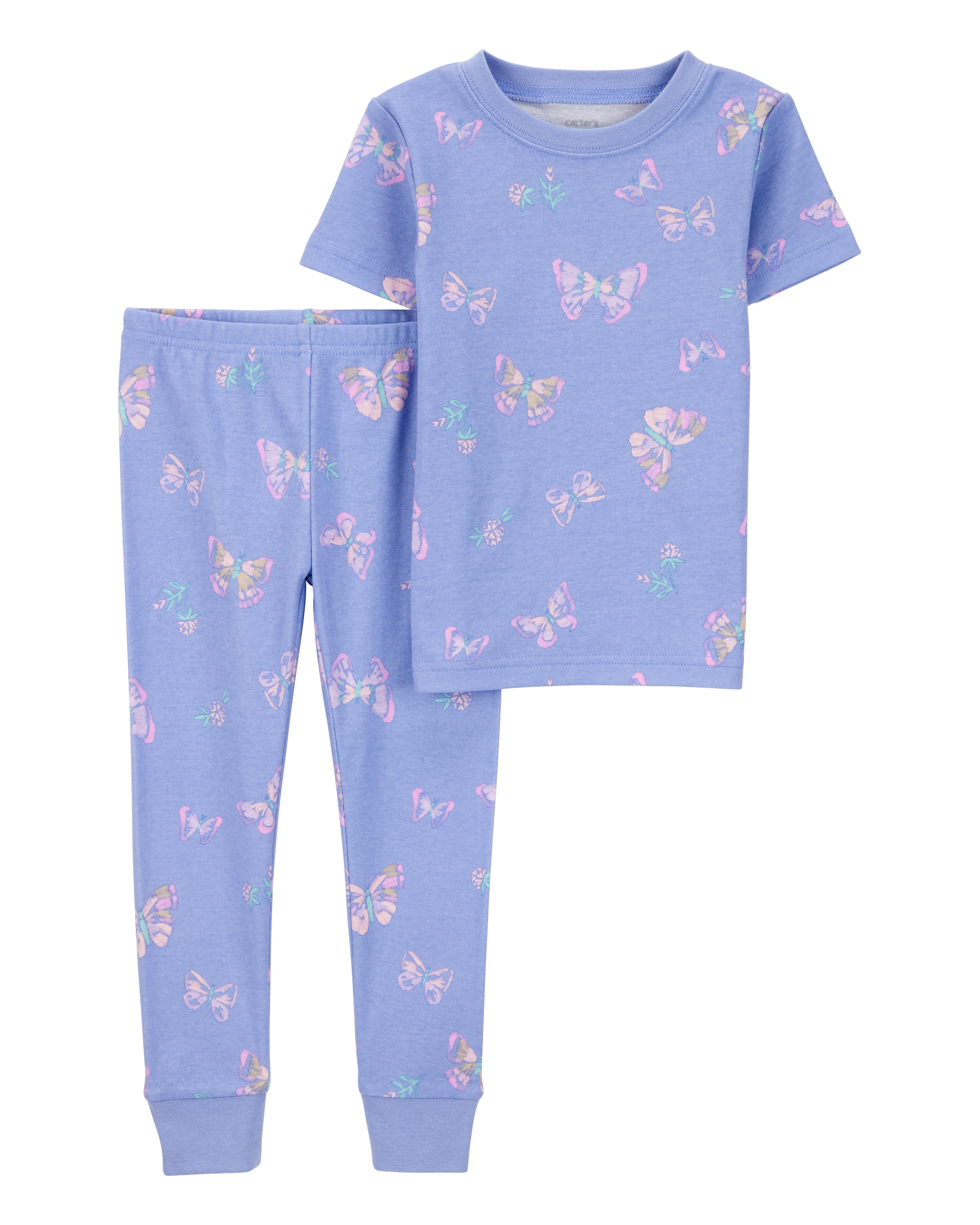 Toddler 2-Piece Butterfly 100% Snug Fit Cotton Pyjamas