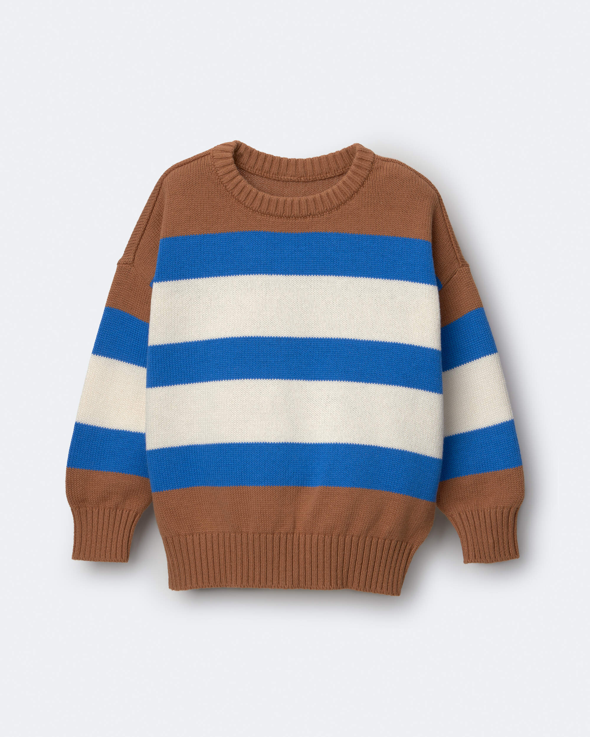 Toddler Chandail décontracté à rayures – Brun