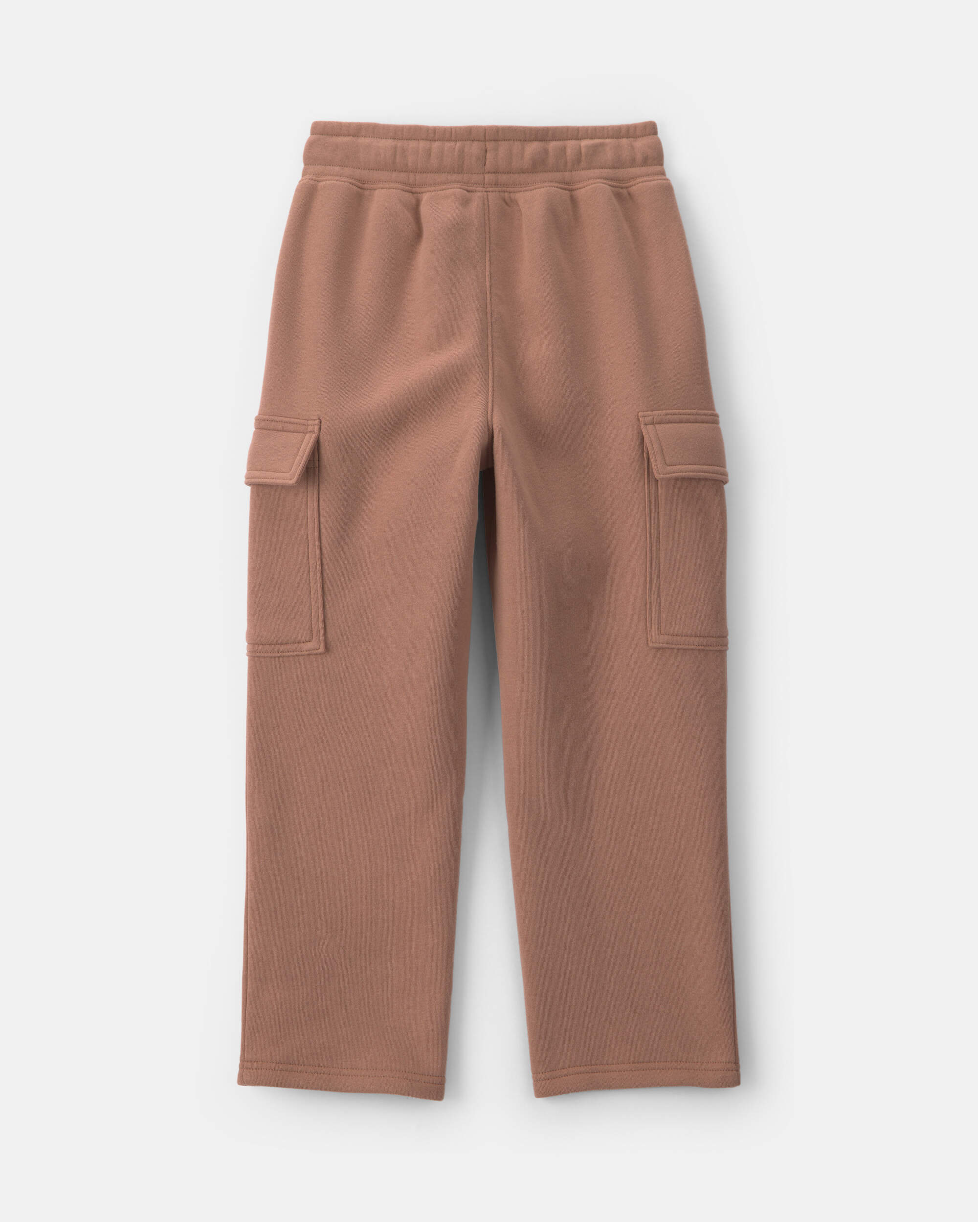 Boys Fleece Cargo Pants - Tan
