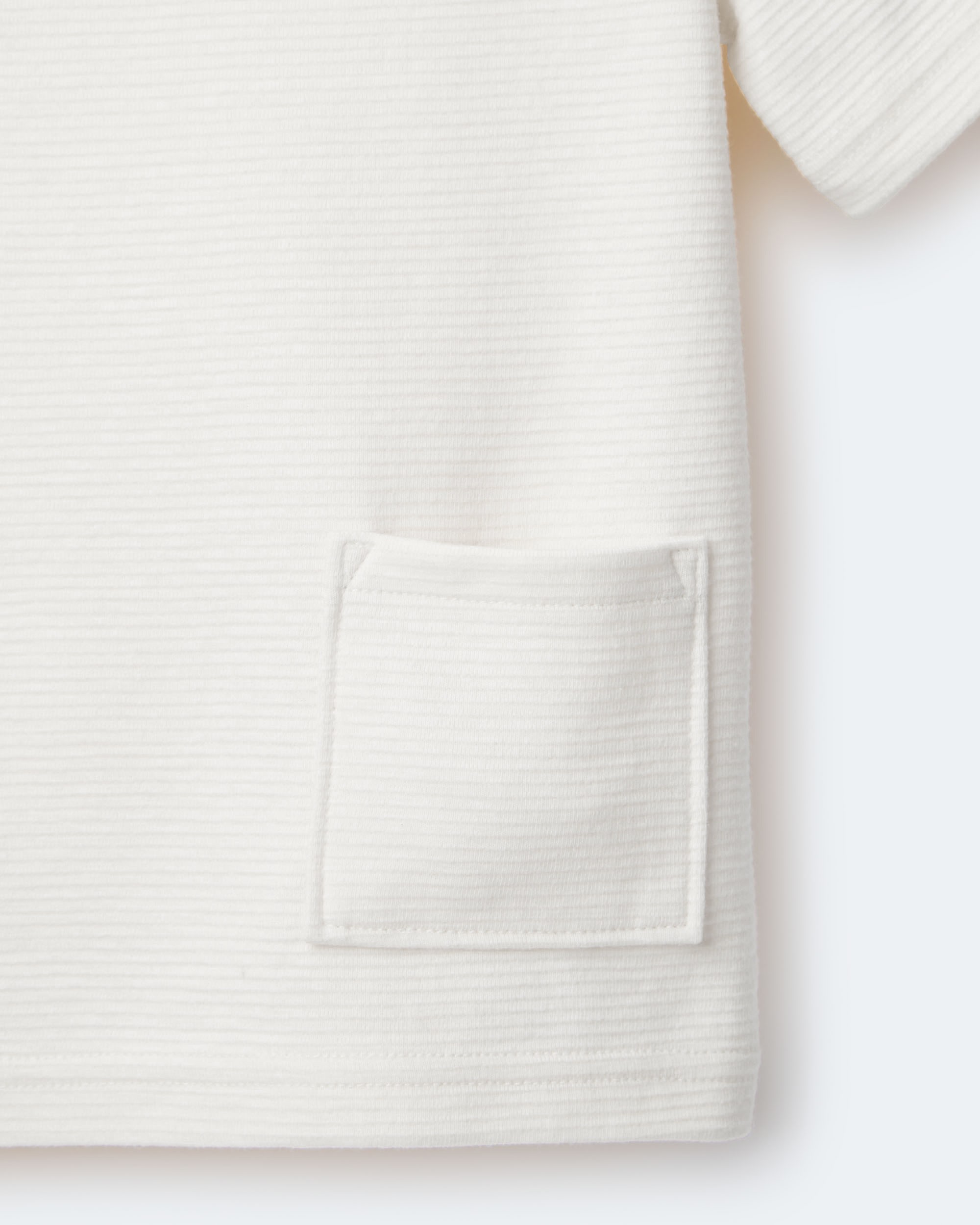Toddler Boy Short-Sleeve Pocket Henley Tee - Cream