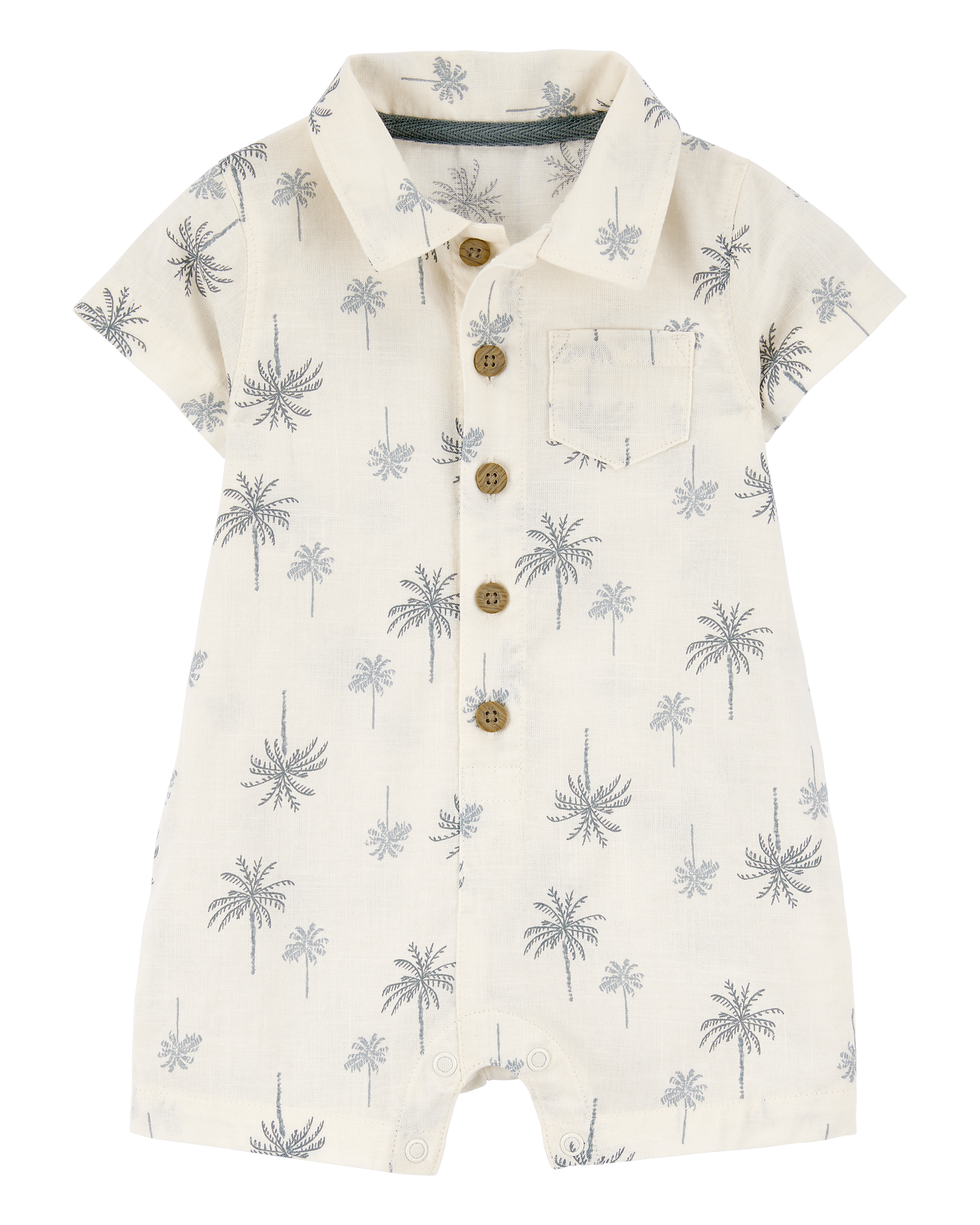 Baby Palm Tree Cotton Romper
