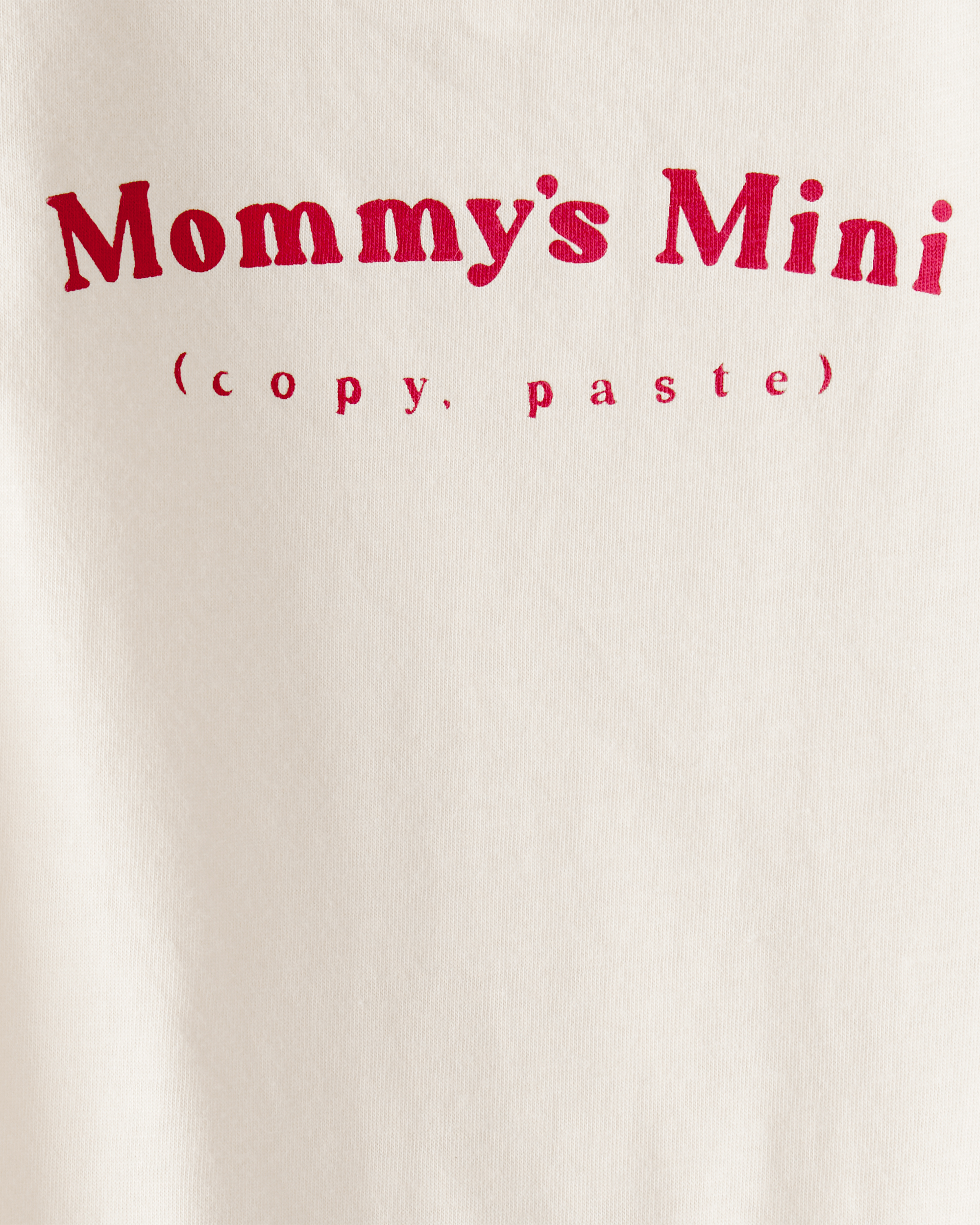 Baby 'Mommy's Mini' Short-Sleeve Graphic Bodysuit - Cream