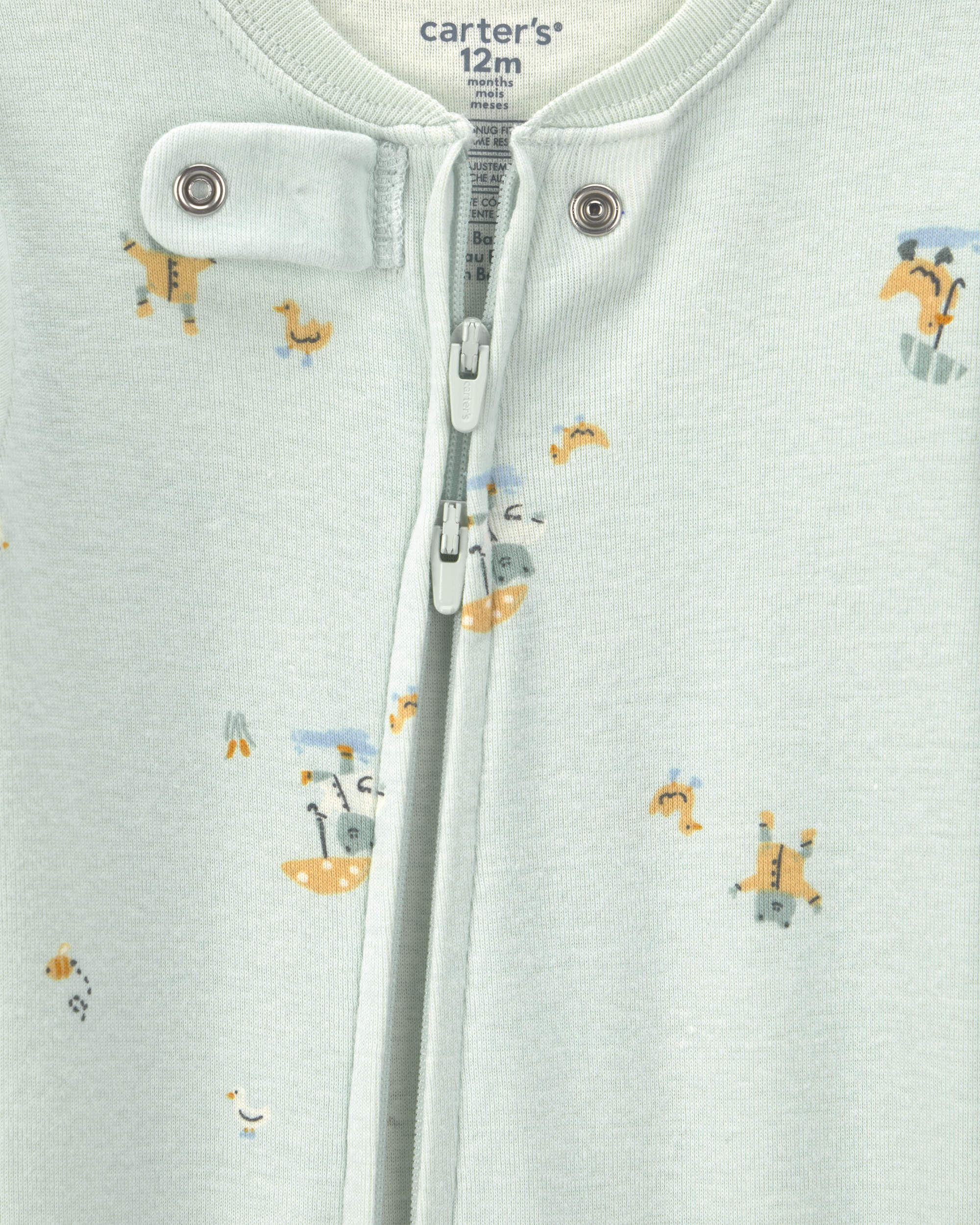 Baby Frog Cotton Snug Fit 1-Piece Pyjama - Green