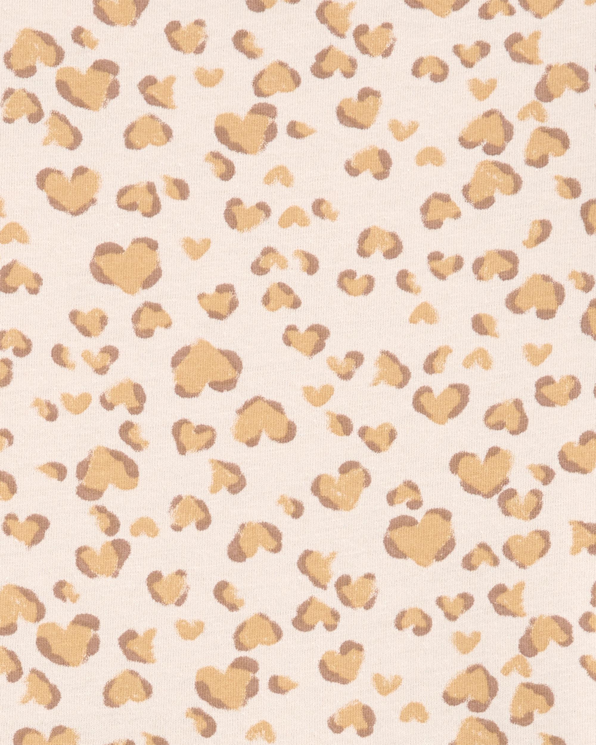 Girls Cheetah Animal Print Short-Sleeve Dress