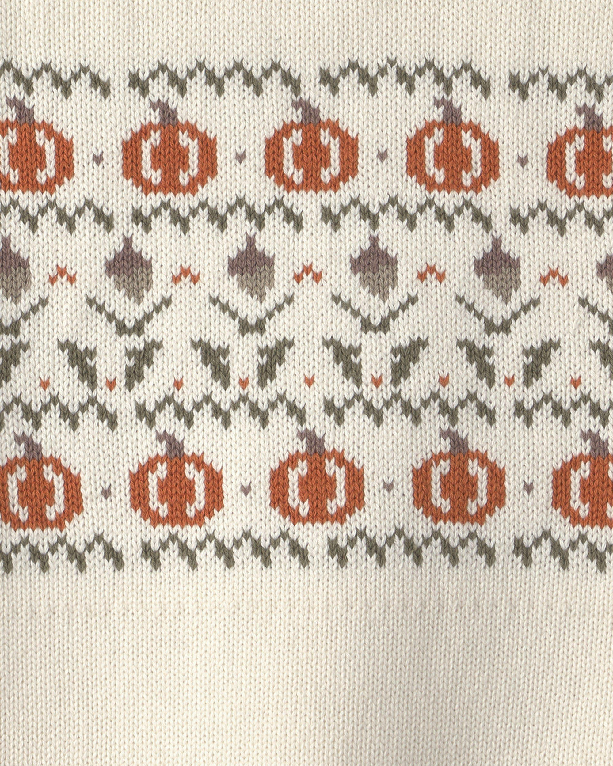 Kids Organic Cotton Fair Isle Sweater Knit Pullover