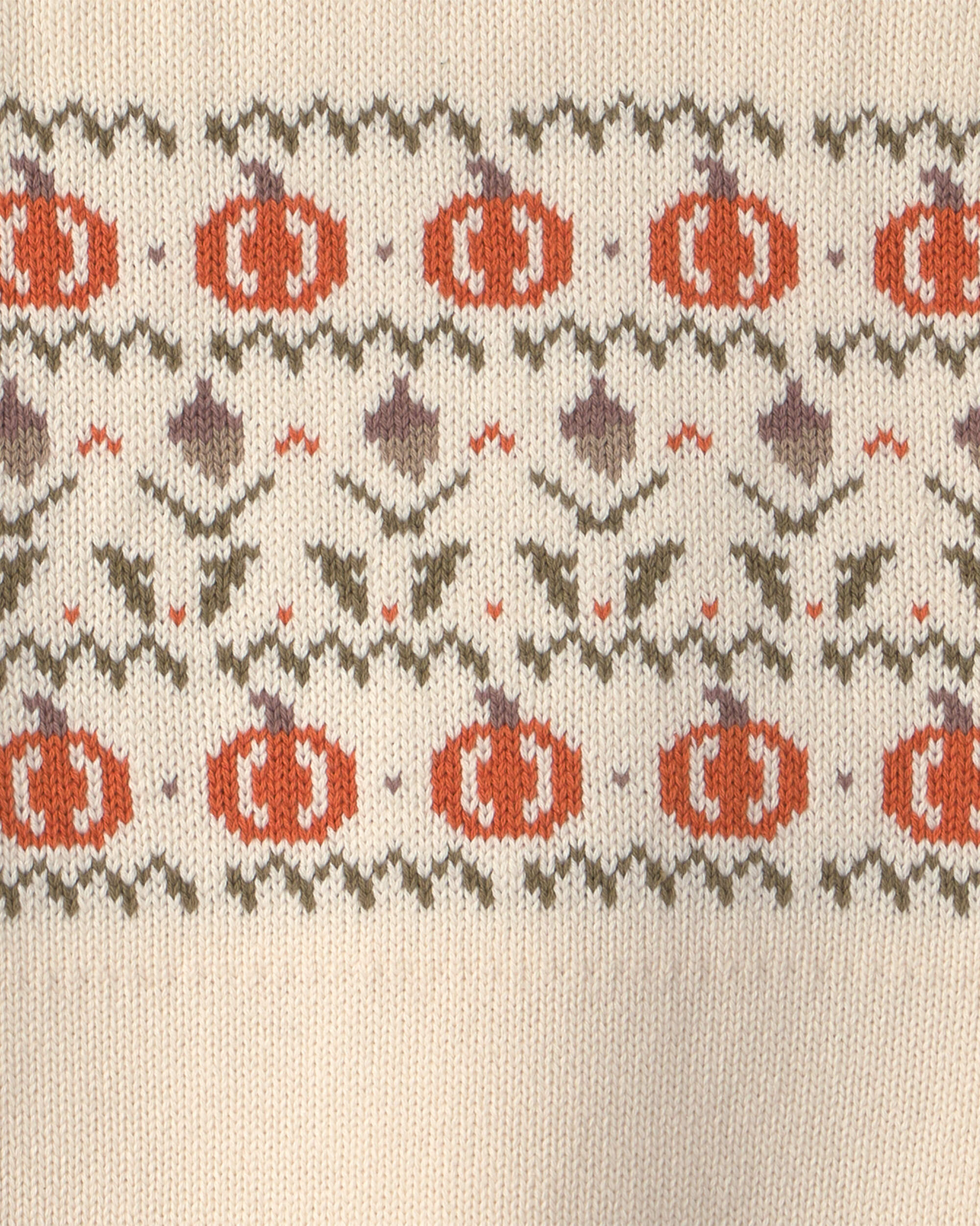Kids Organic Cotton Fair Isle Sweater Knit Pullover