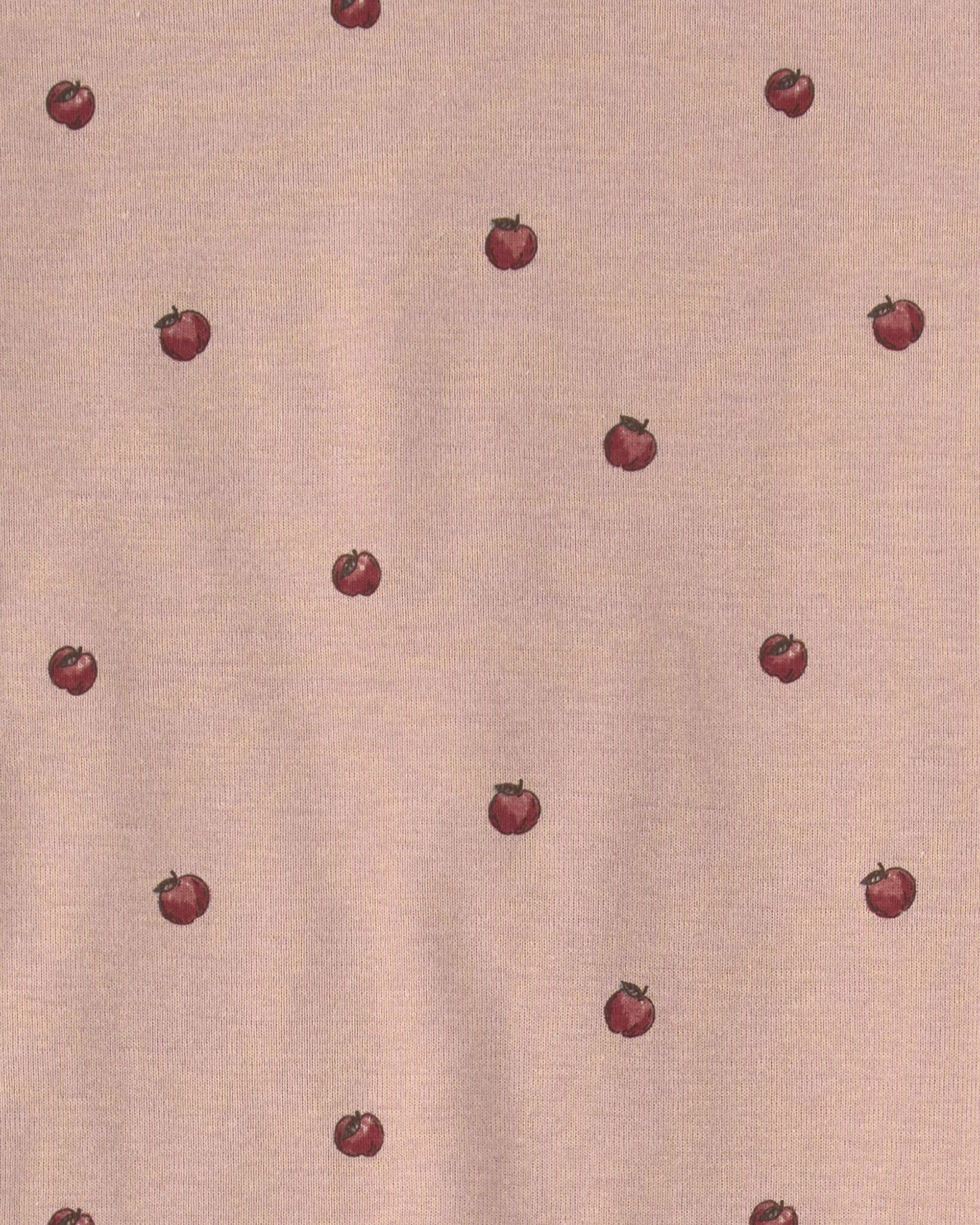 Girls 2-Piece Organic Cotton Pajamas Apples
