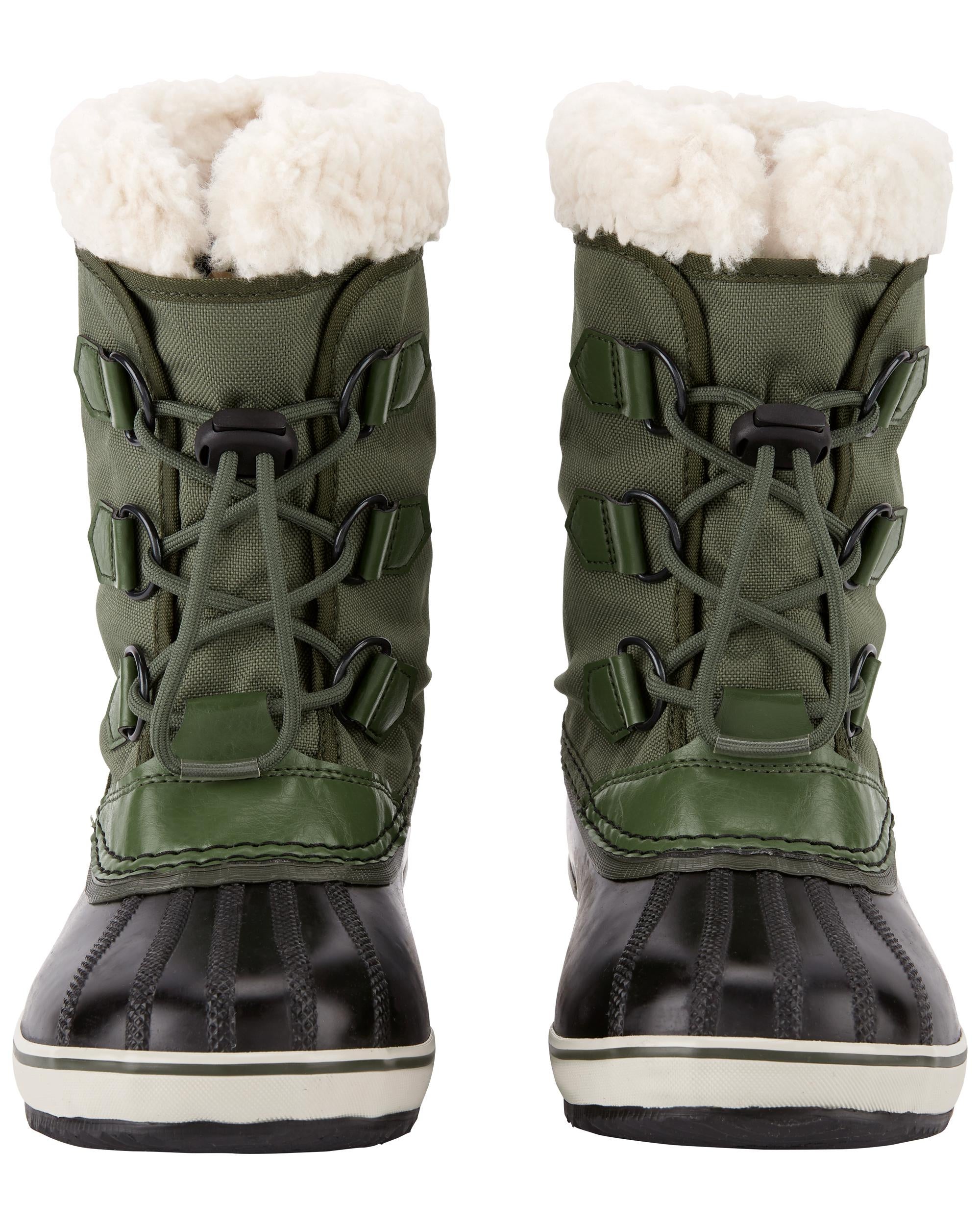 Green sorel boots on sale