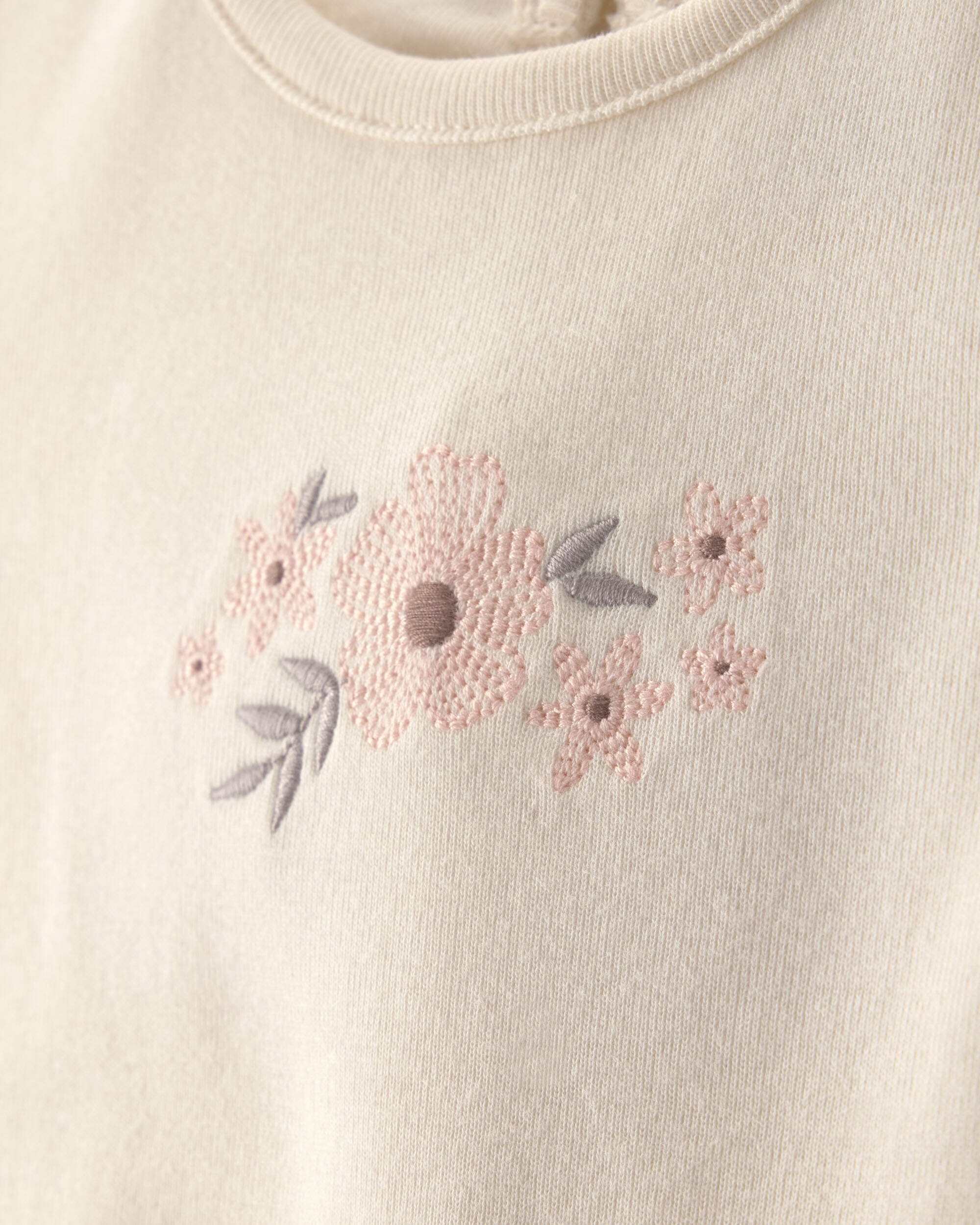 Baby Girl 3-Piece Top & Short Set - Brown