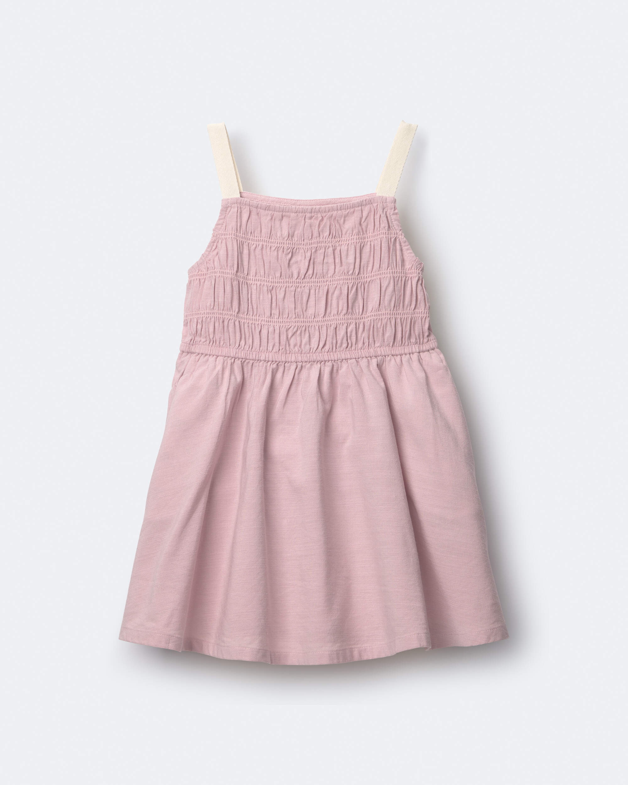 Toddler Girl Smocked Dress - Light Pink