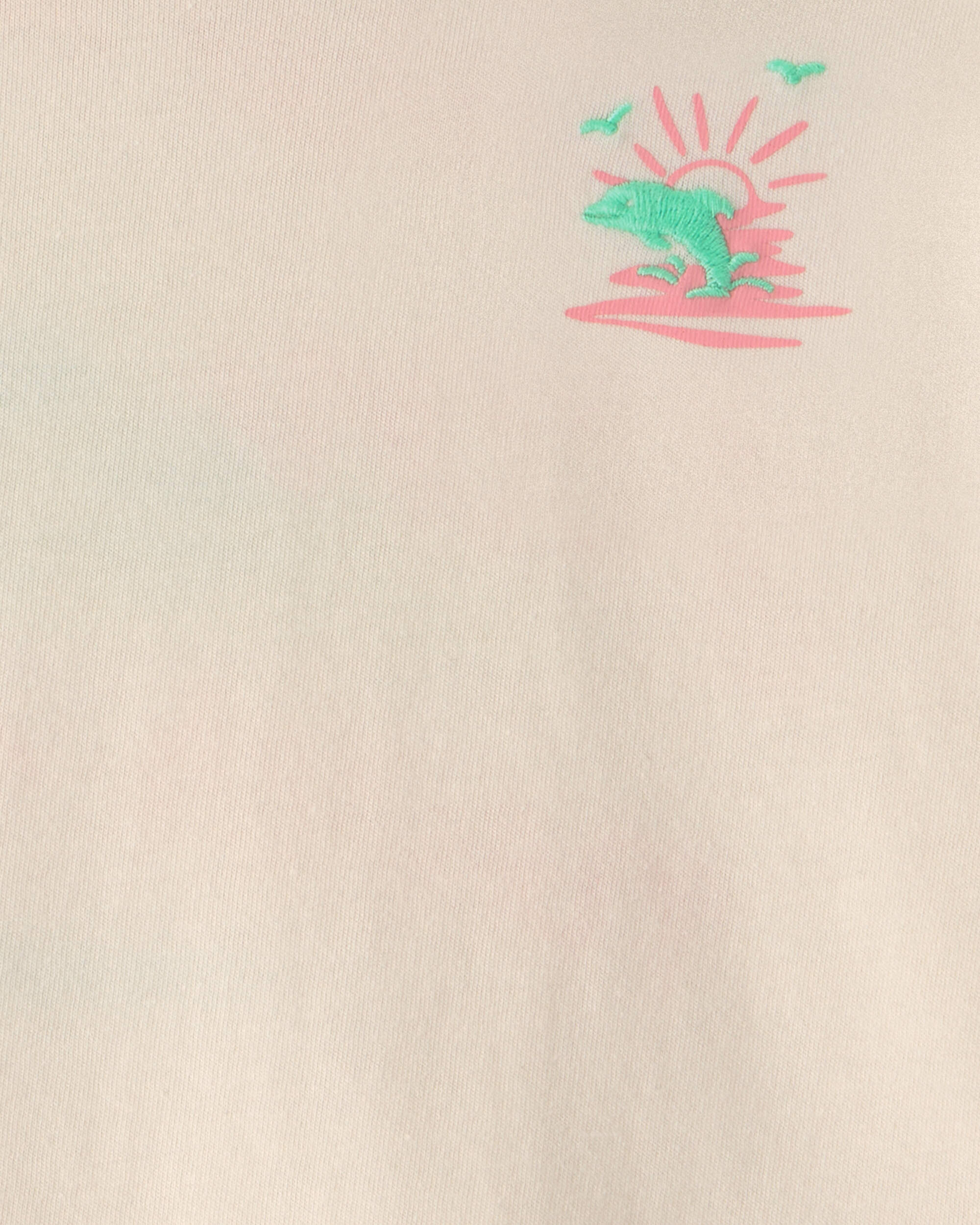 Baby Girl 'Where the Sun Never Sets' Graphic Tee - Cream