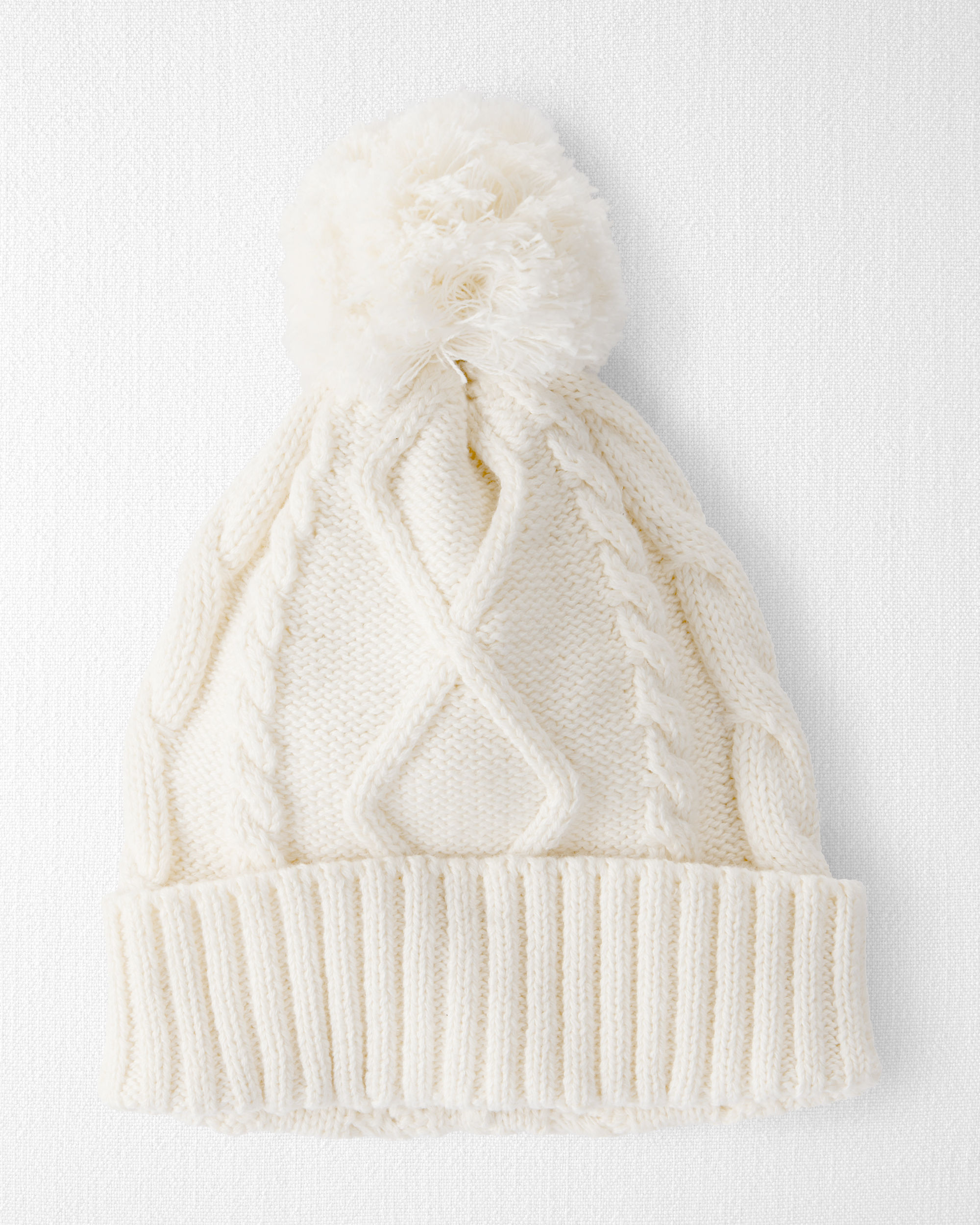Baby Organic Cotton Cable Knit Hat