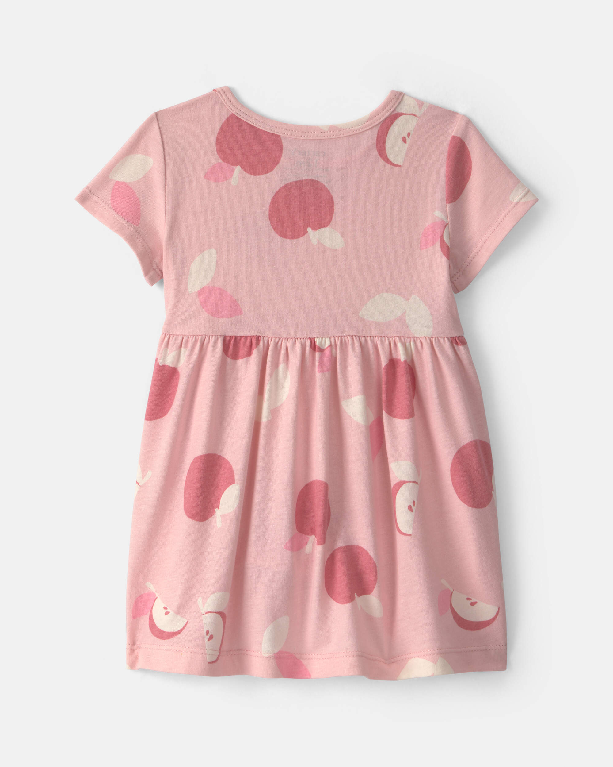 Baby Girl Apple Short-Sleeve Dress - Pink