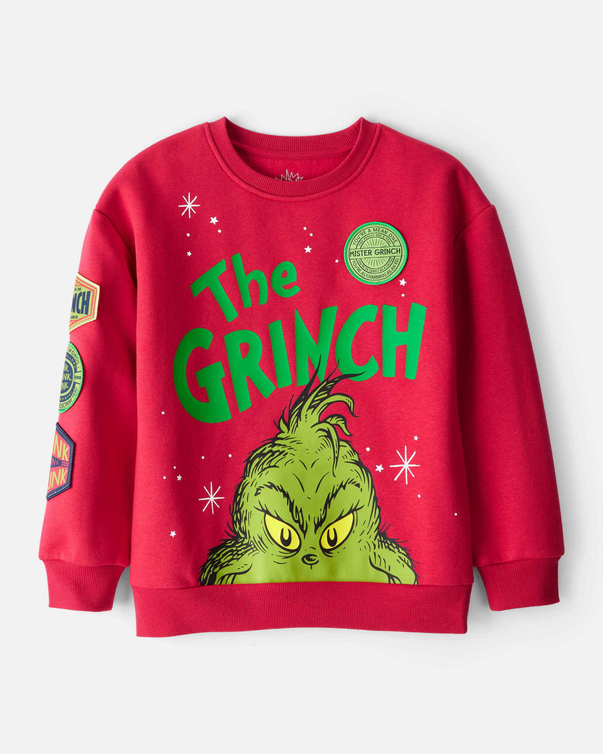 Boys Christmas Dr. Seuss™ The Grinch Pullover Sweatshirt - Red