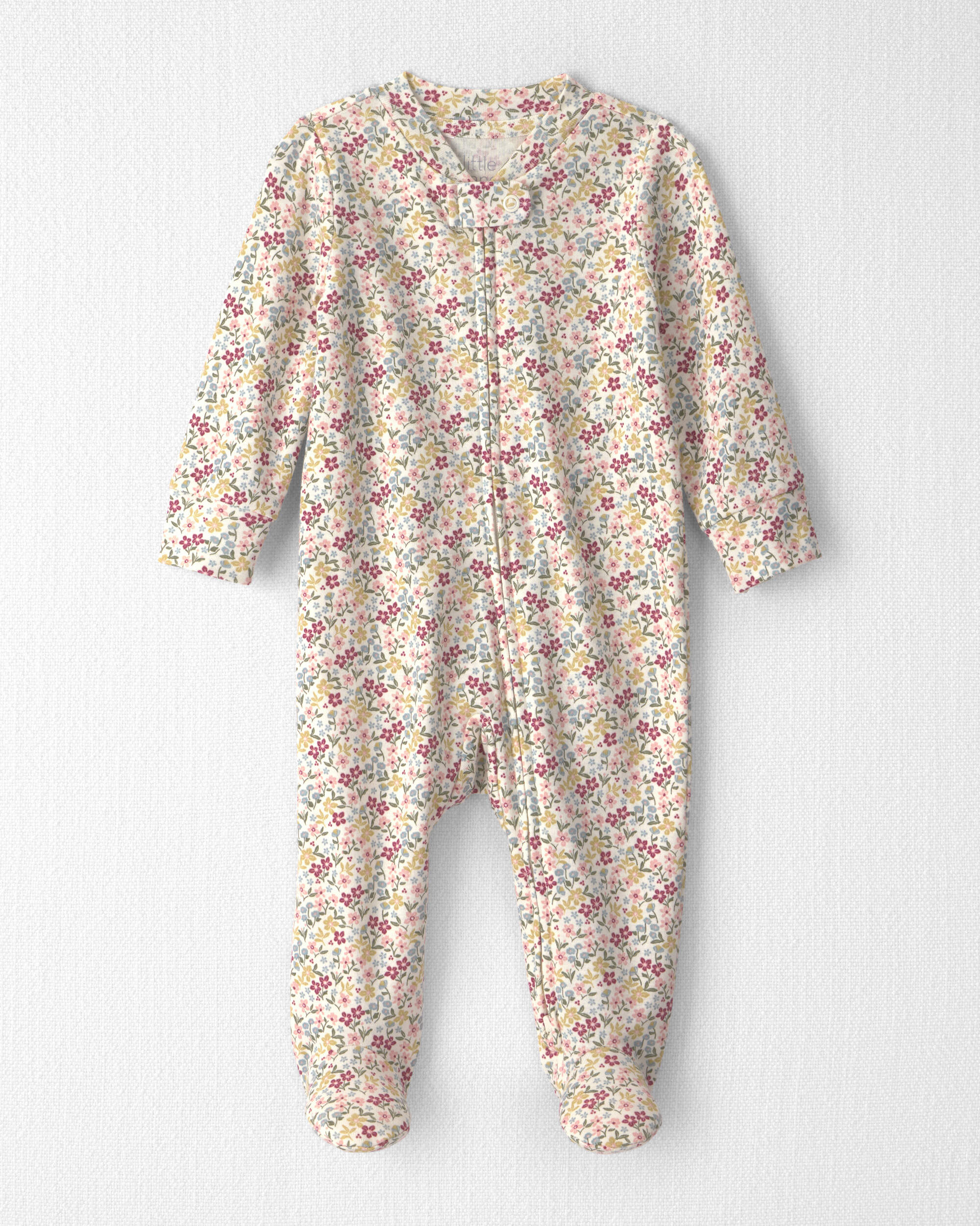 Baby Girl Organic Cotton Sleeper Floral