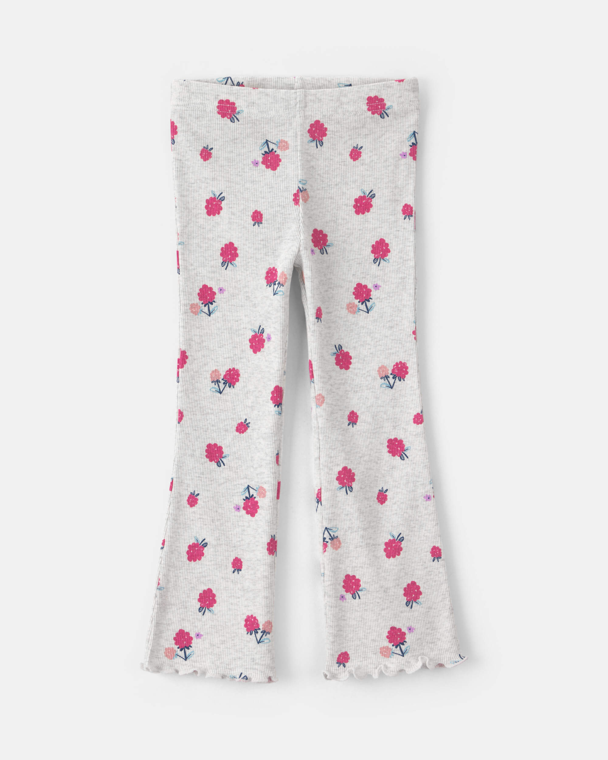 Toddler Girl 3-Piece Floral Fleece Long-Sleeve Layering Set - Pink