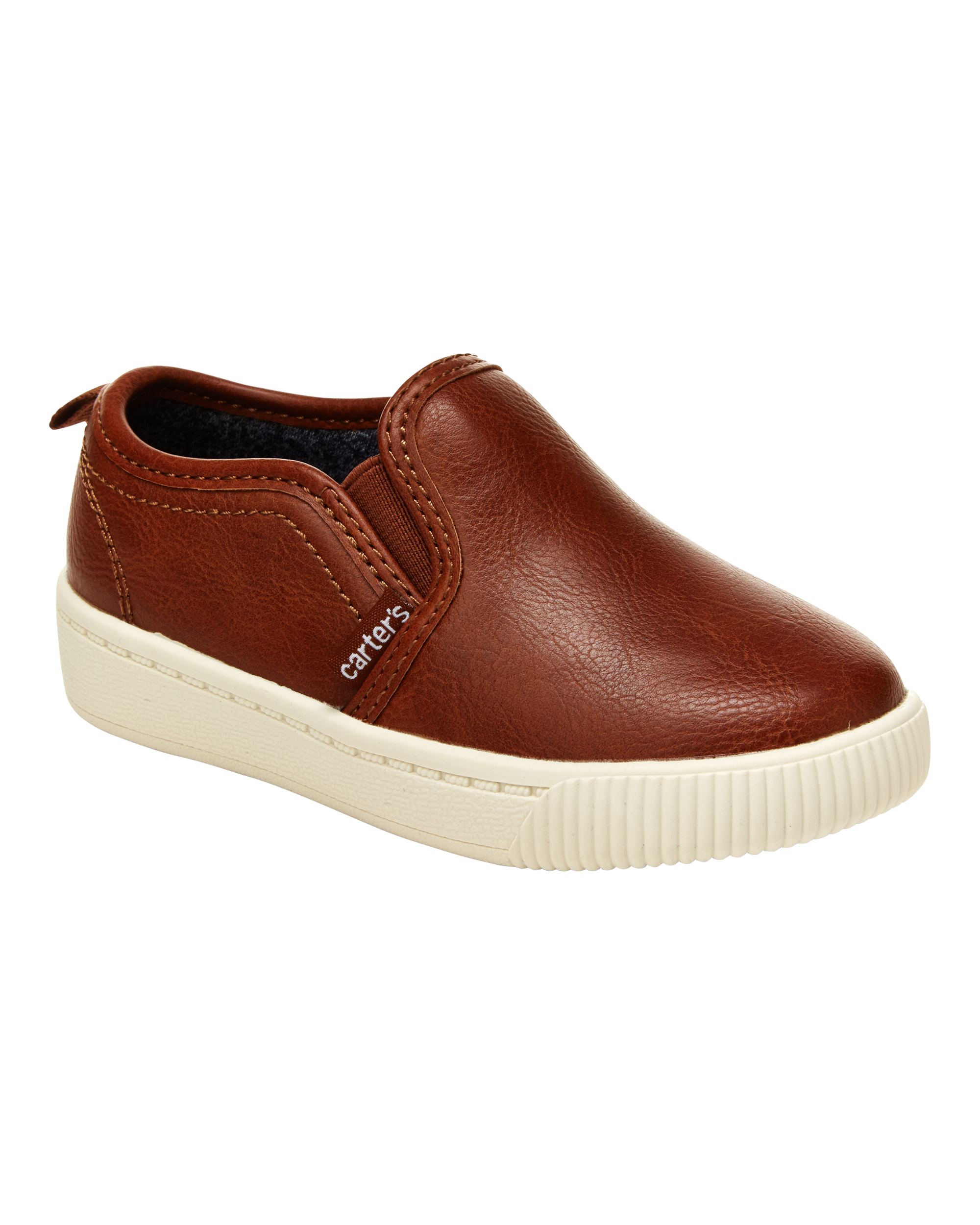 Toddler Faux Leather Casual Sneakers