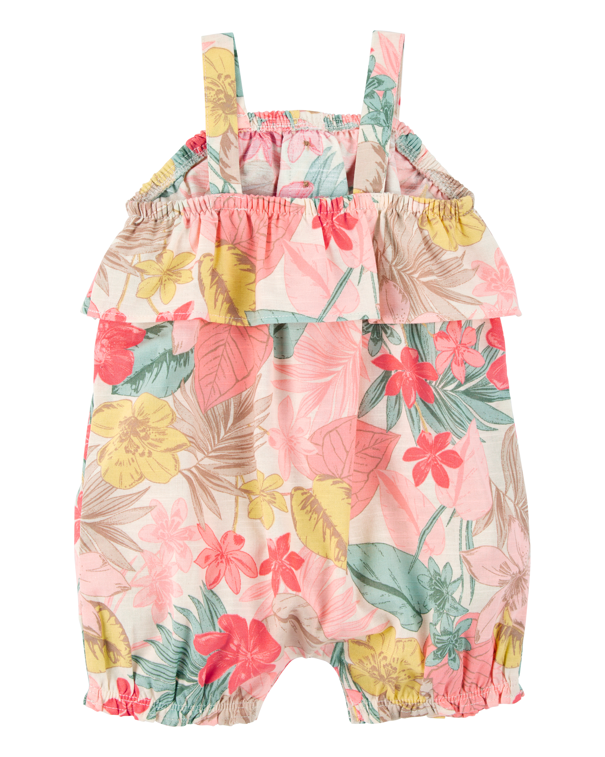 Baby Girl 1-Piece Tropical Print Romper