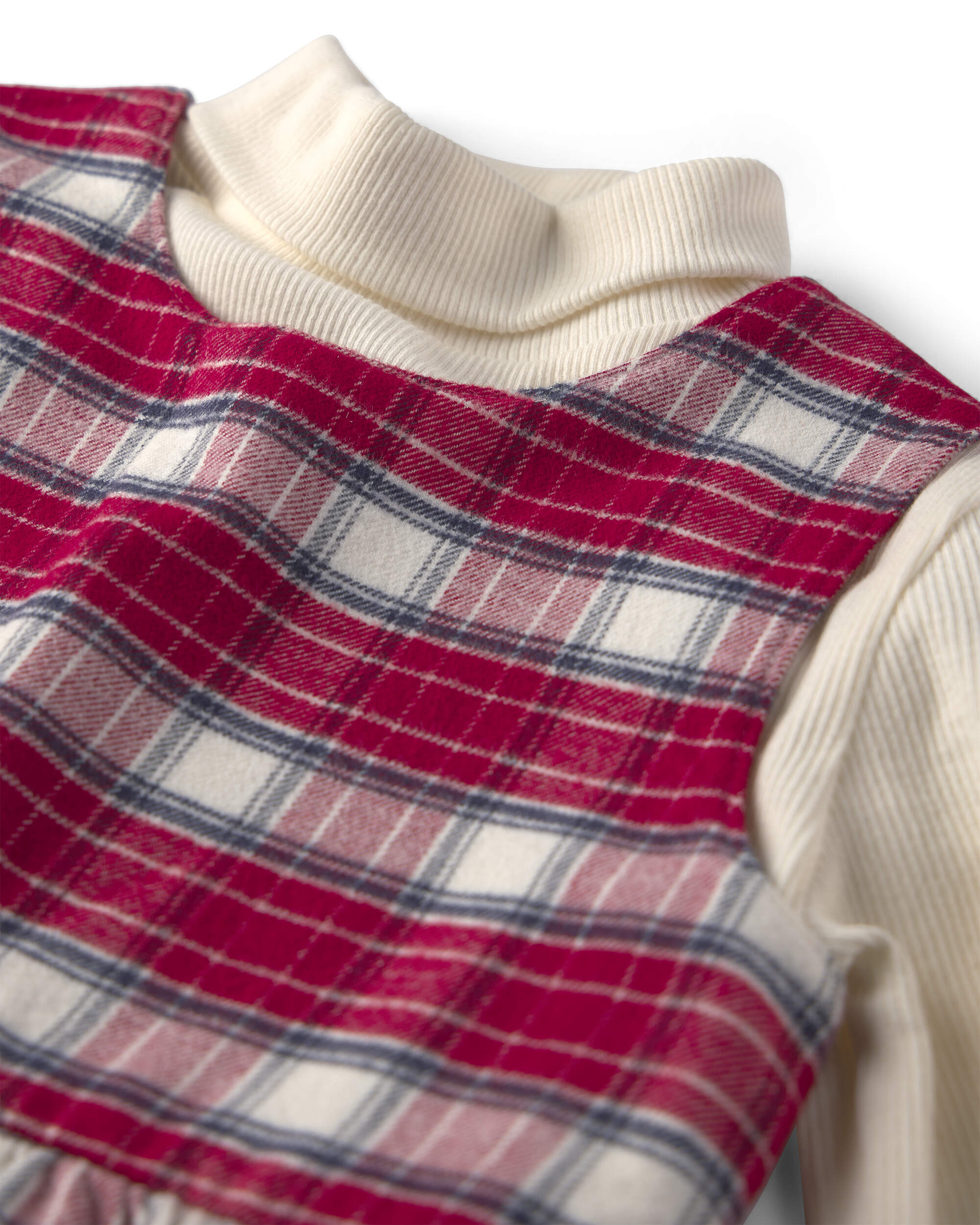 Toddler Girl 2-Piece Organic Cotton Flannel Jumper Set