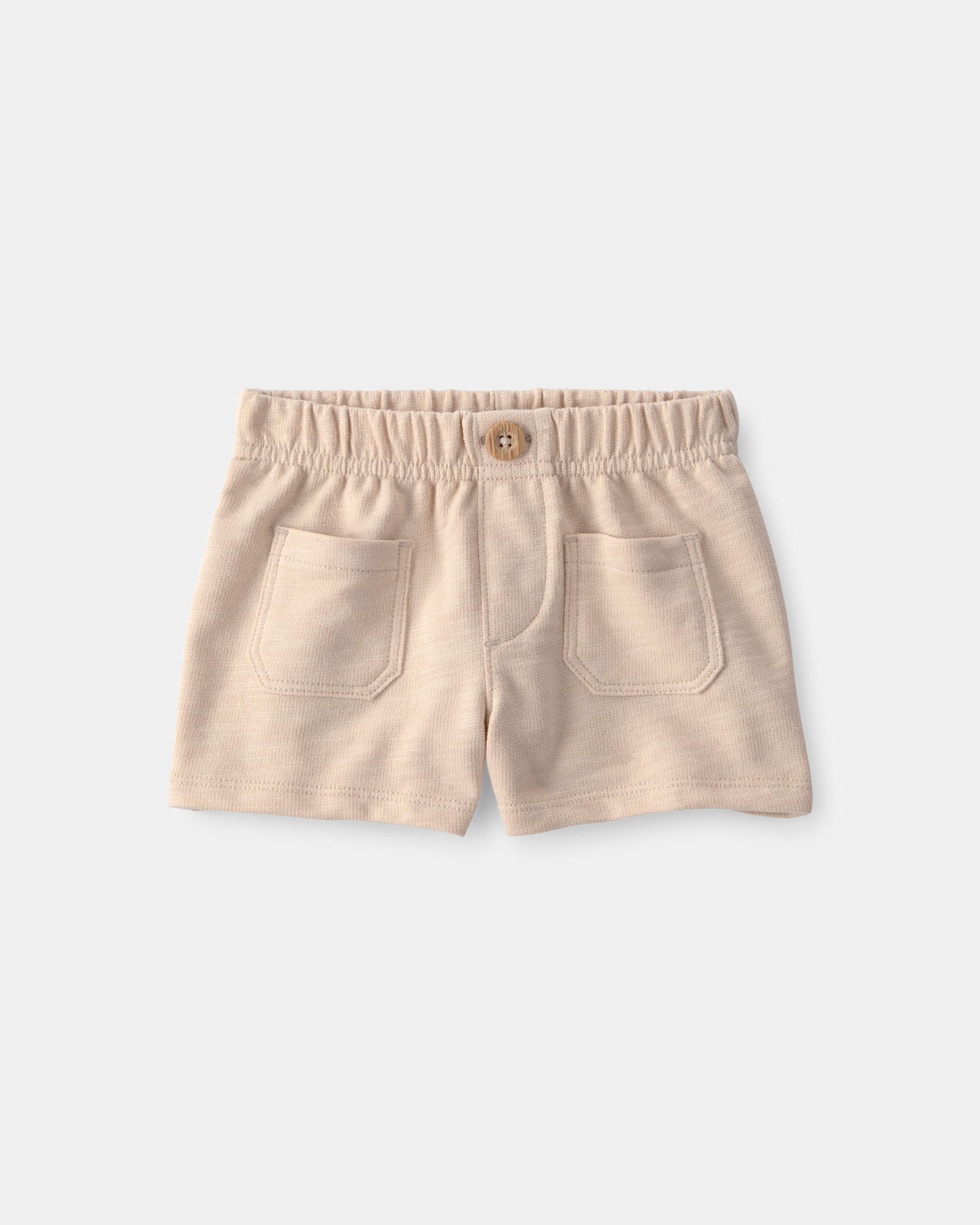 Baby Girl 2-Piece Floral Top & Short Set - Cream/Tan