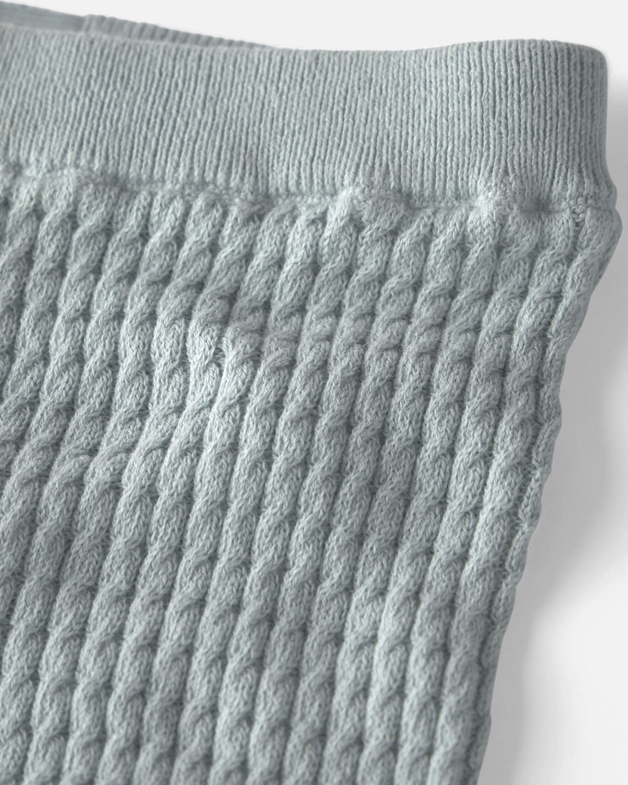 Baby 2-Piece Organic Cotton Cable Sweater Knit Top & Pant Set
