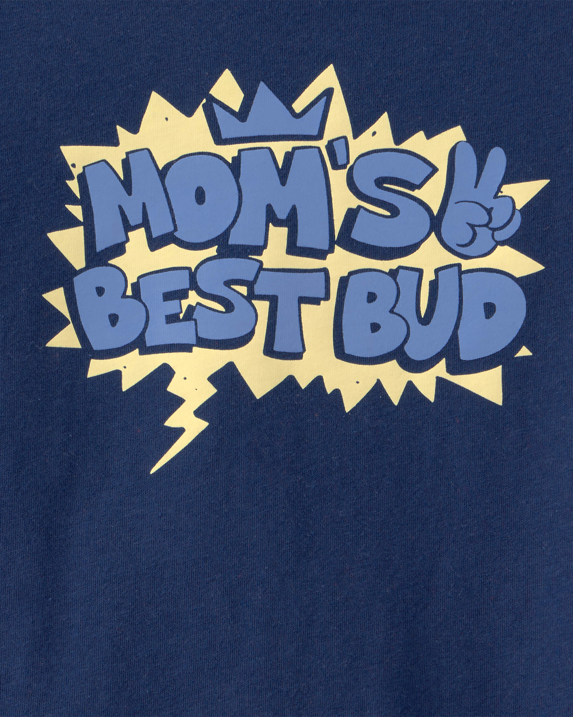 Toddler Boy 'Mom's Best Bud' Graphic Tee - Blue