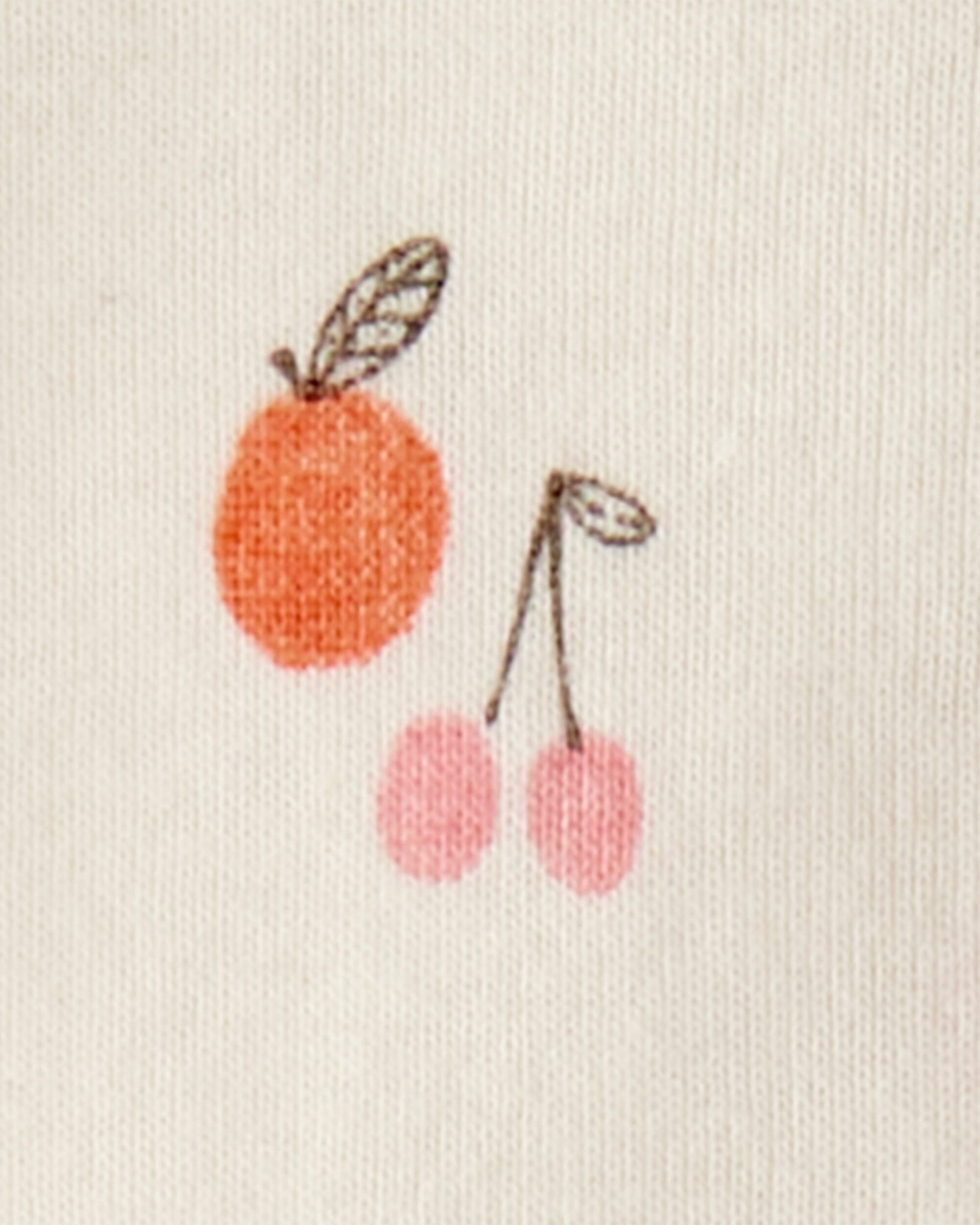 Toddler Fruit Print Organic Cotton 2-Piece Pyjamas