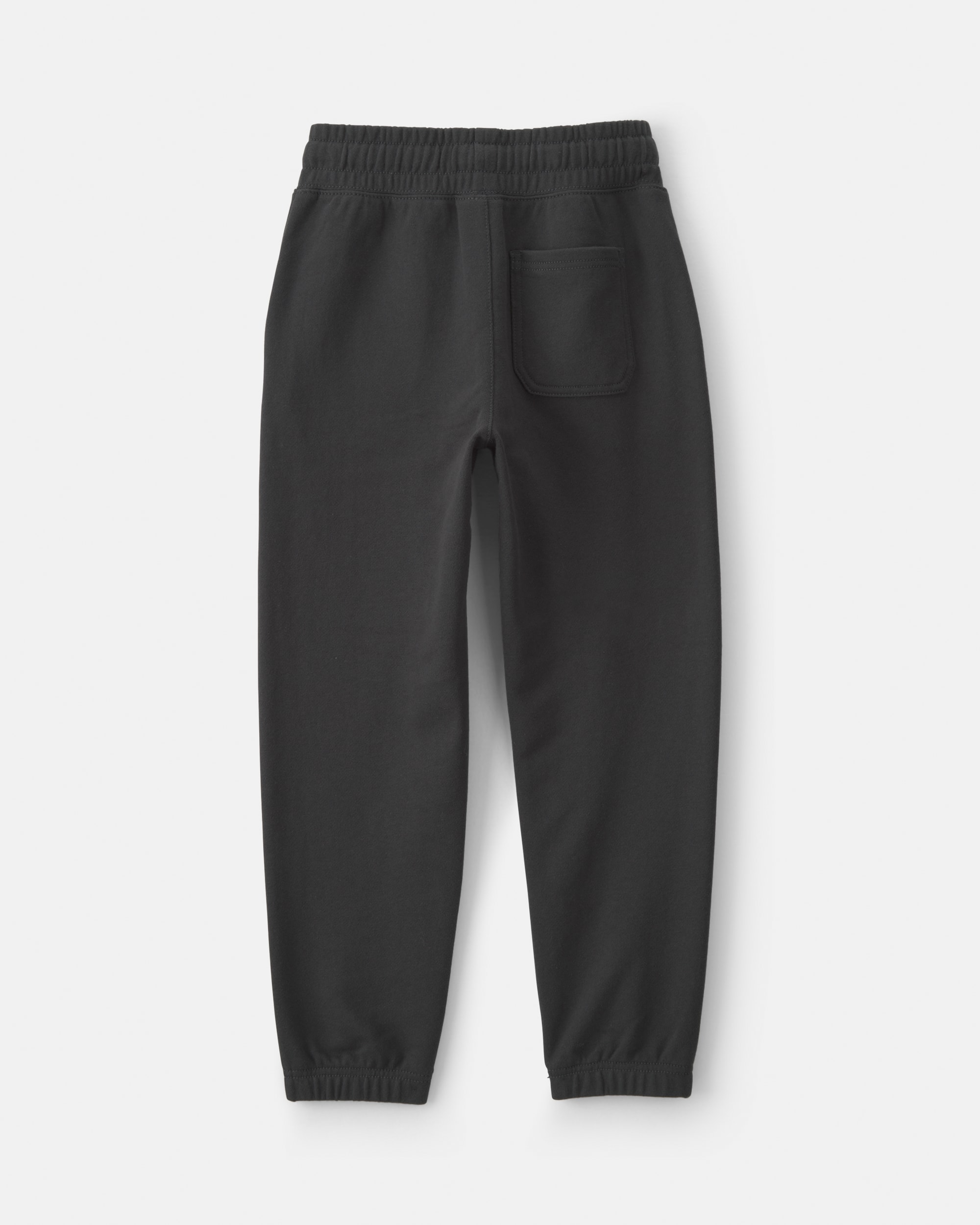 Boys 'Trick Or Treat' Spider Web Halloween French Terry Joggers - Black
