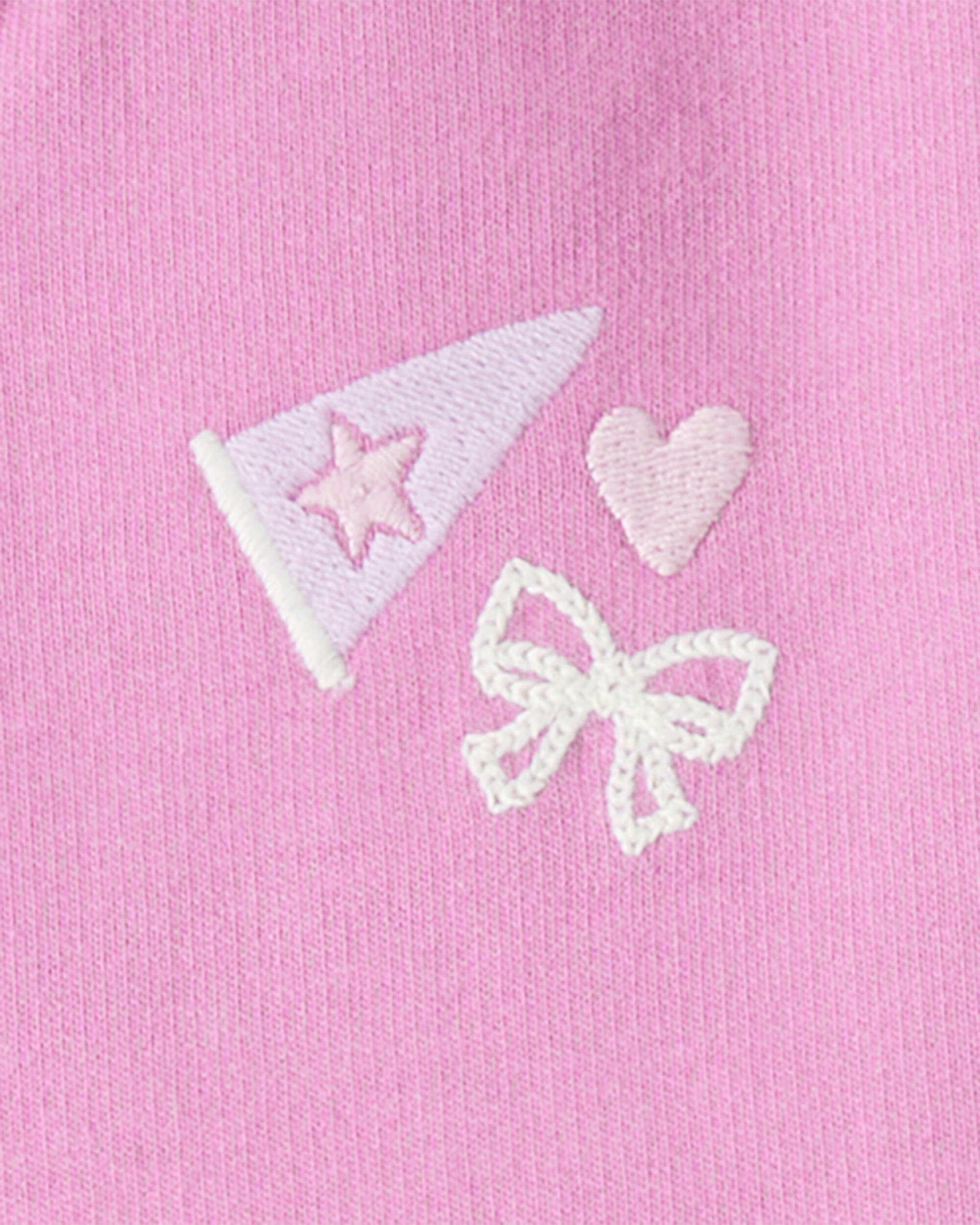 Toddler Girl 3-Piece Cotton Long-Sleeve Layering Set - Purple