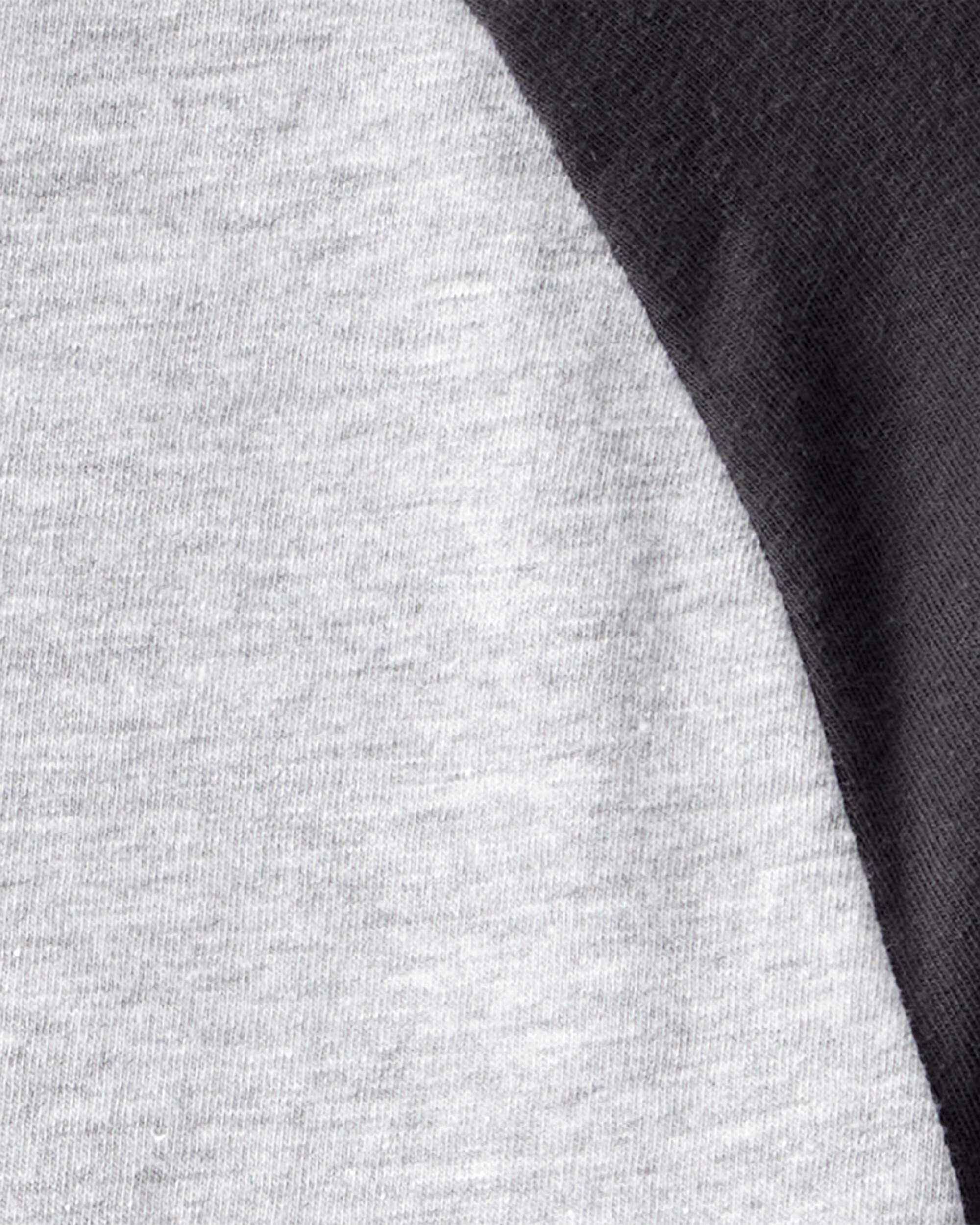 Boys Long-Sleeve Raglan Tee - Charcoal