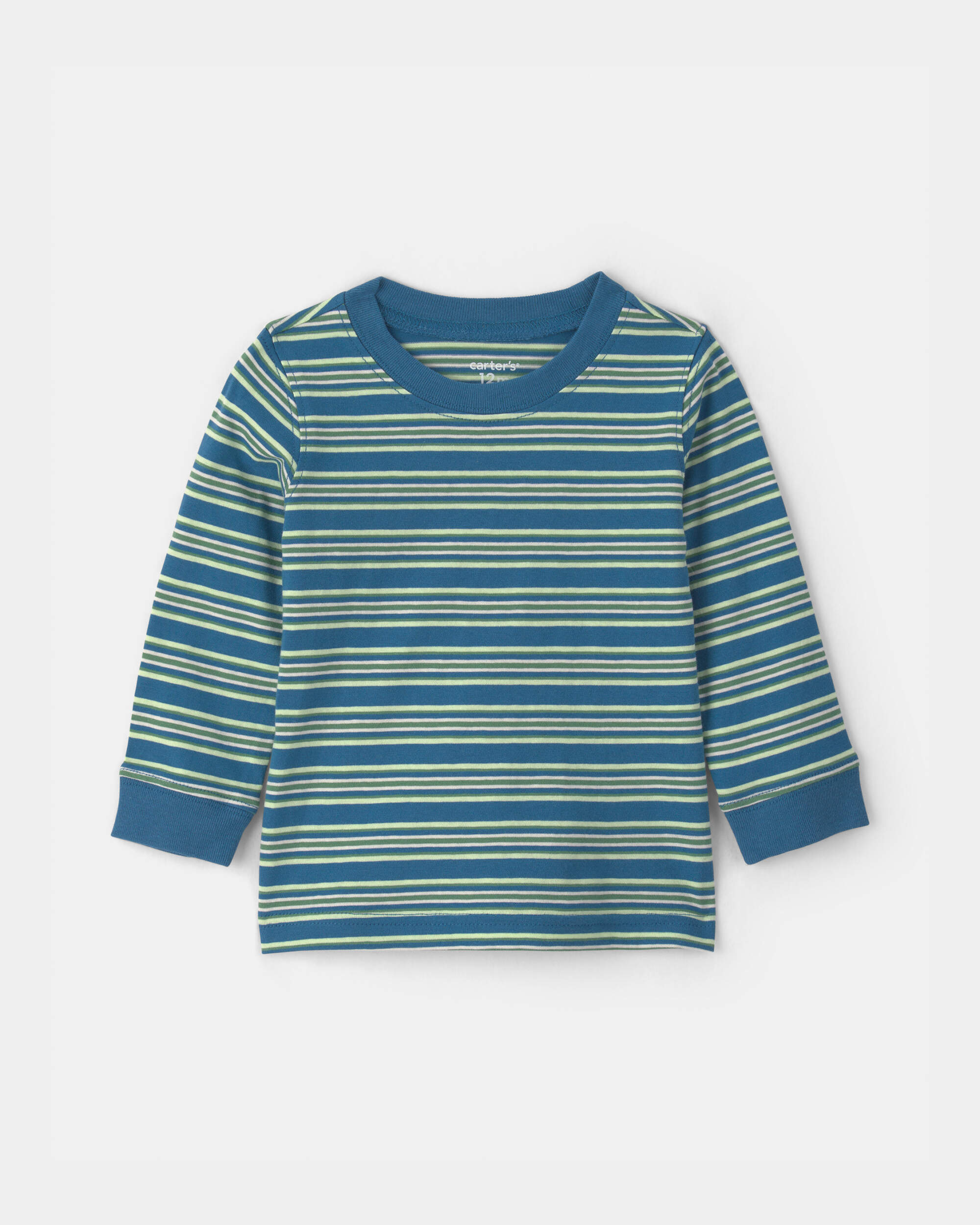 Baby Boy Striped Long-Sleeve T-Shirt - Blue