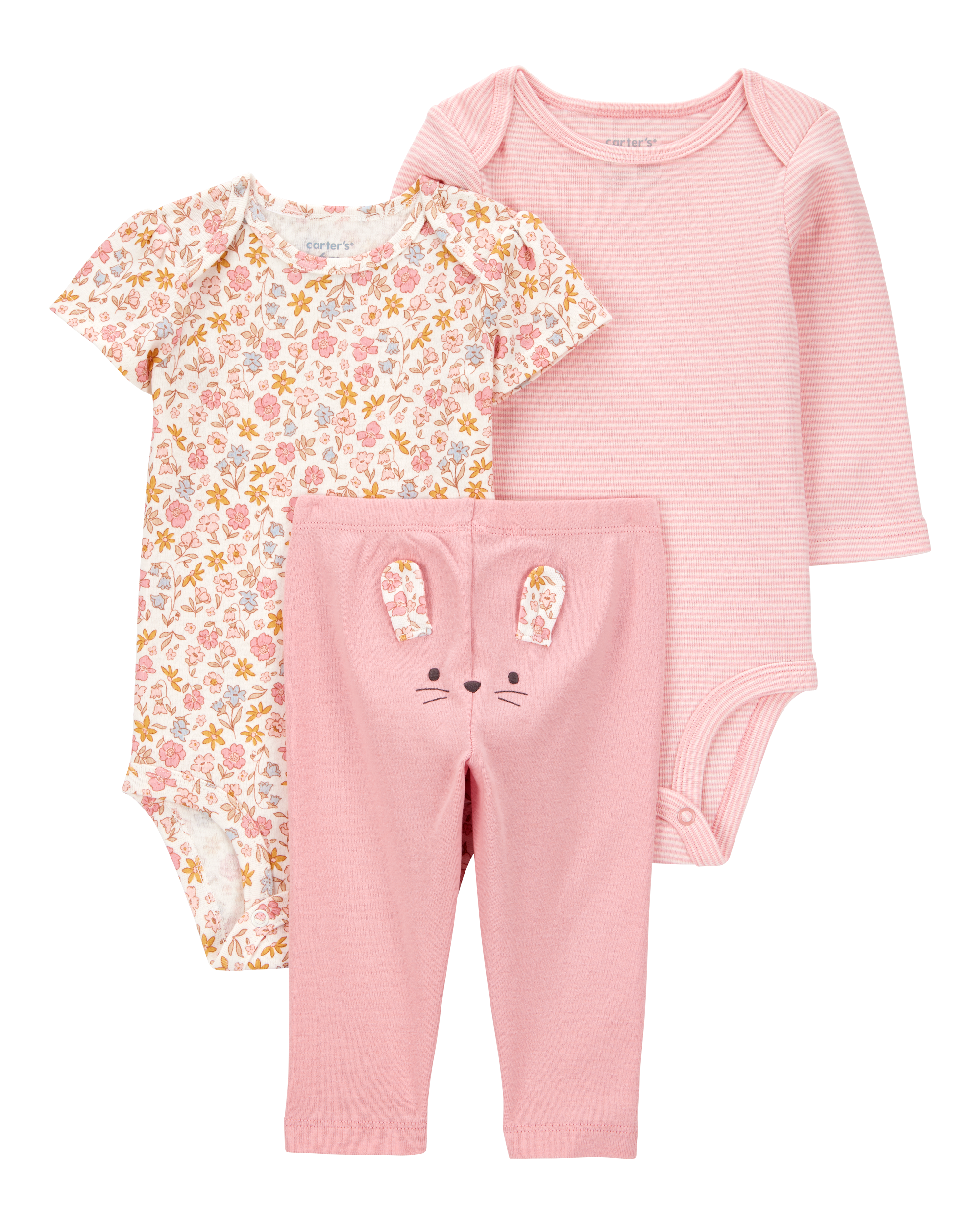 Baby 3-Piece Floral Mouse Little Character Set