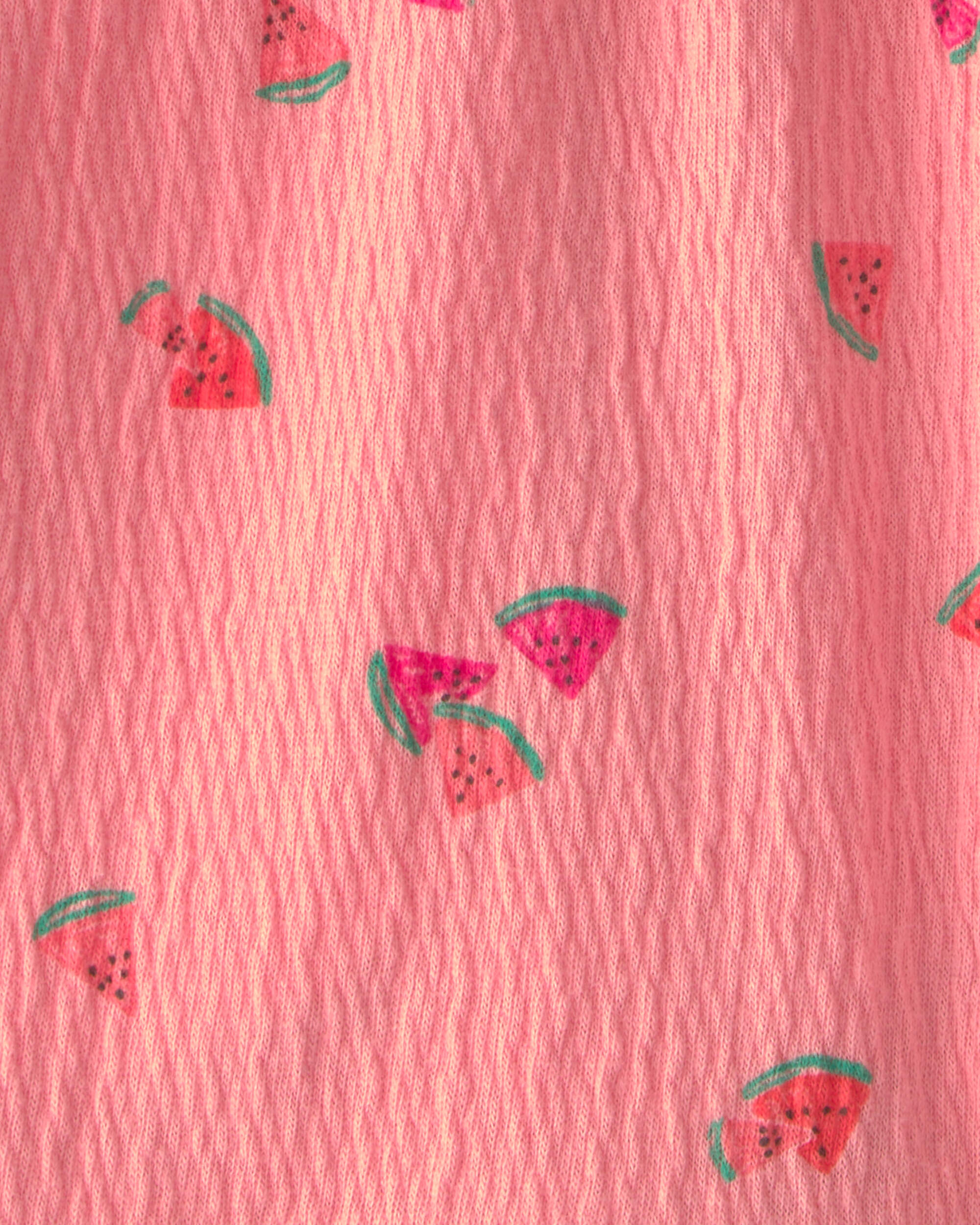 Toddler Girl Ruffle-Trim Watermelon Shorts - Pink