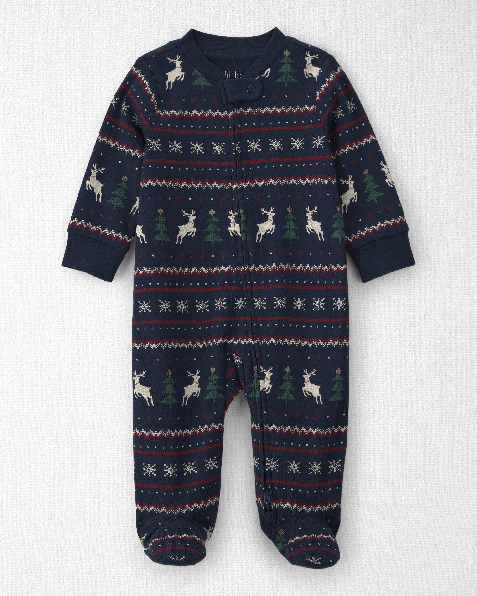 Baby Organic Cotton Fair Isle Sleepers