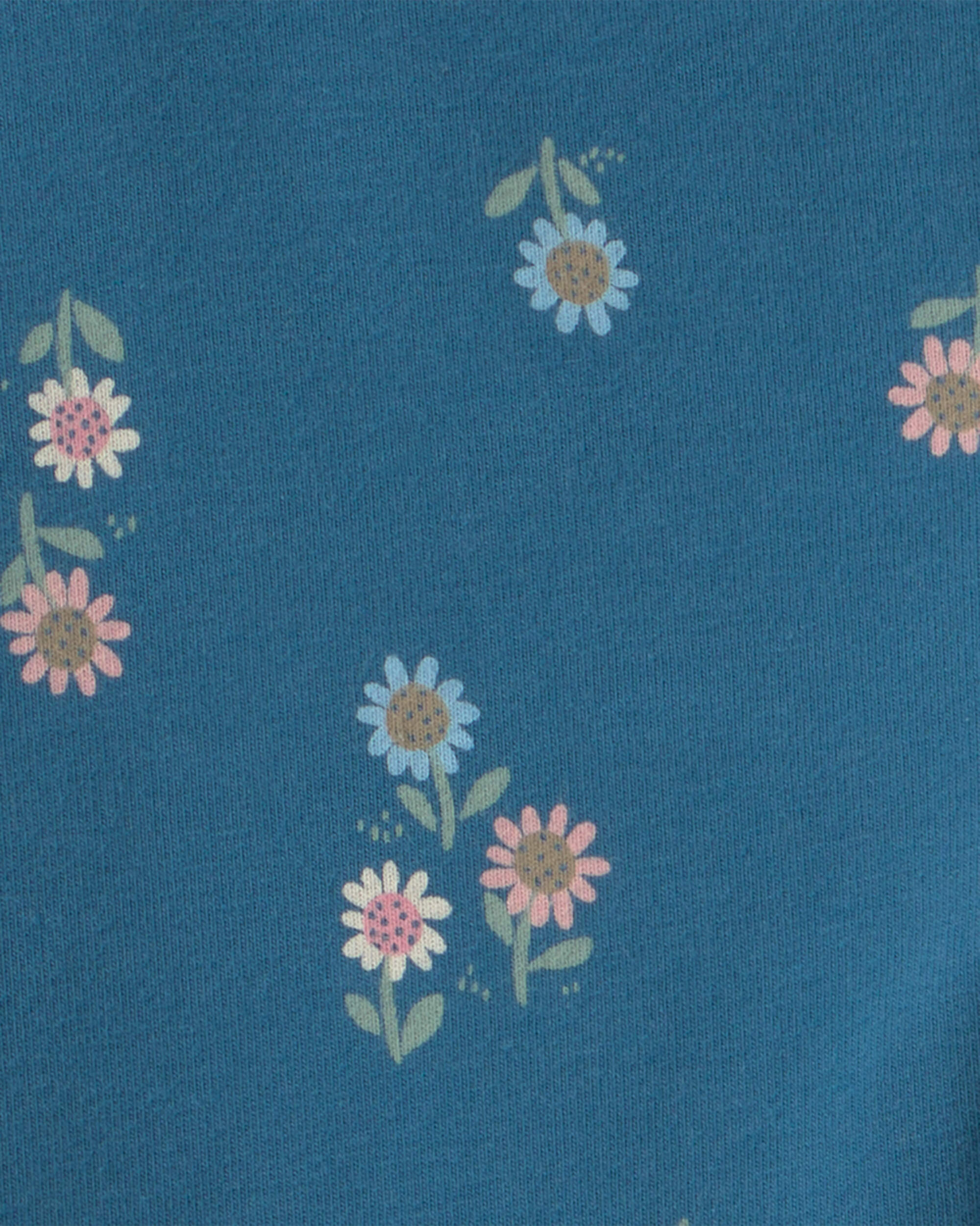 Toddler Girl Floral Pull-On Stretch Leggings - Blue
