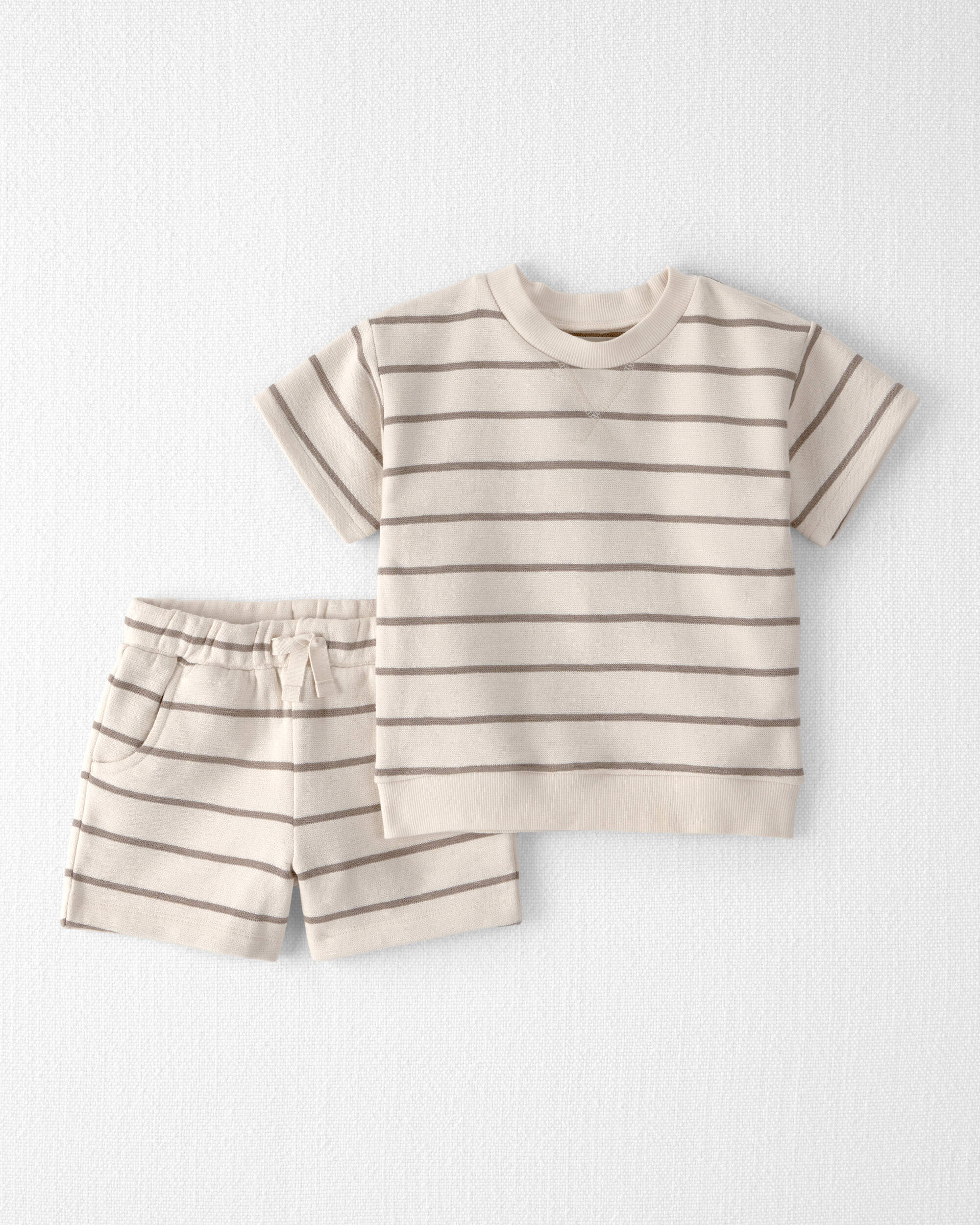 Toddler 2-Piece Organic Cotton Striped Set
