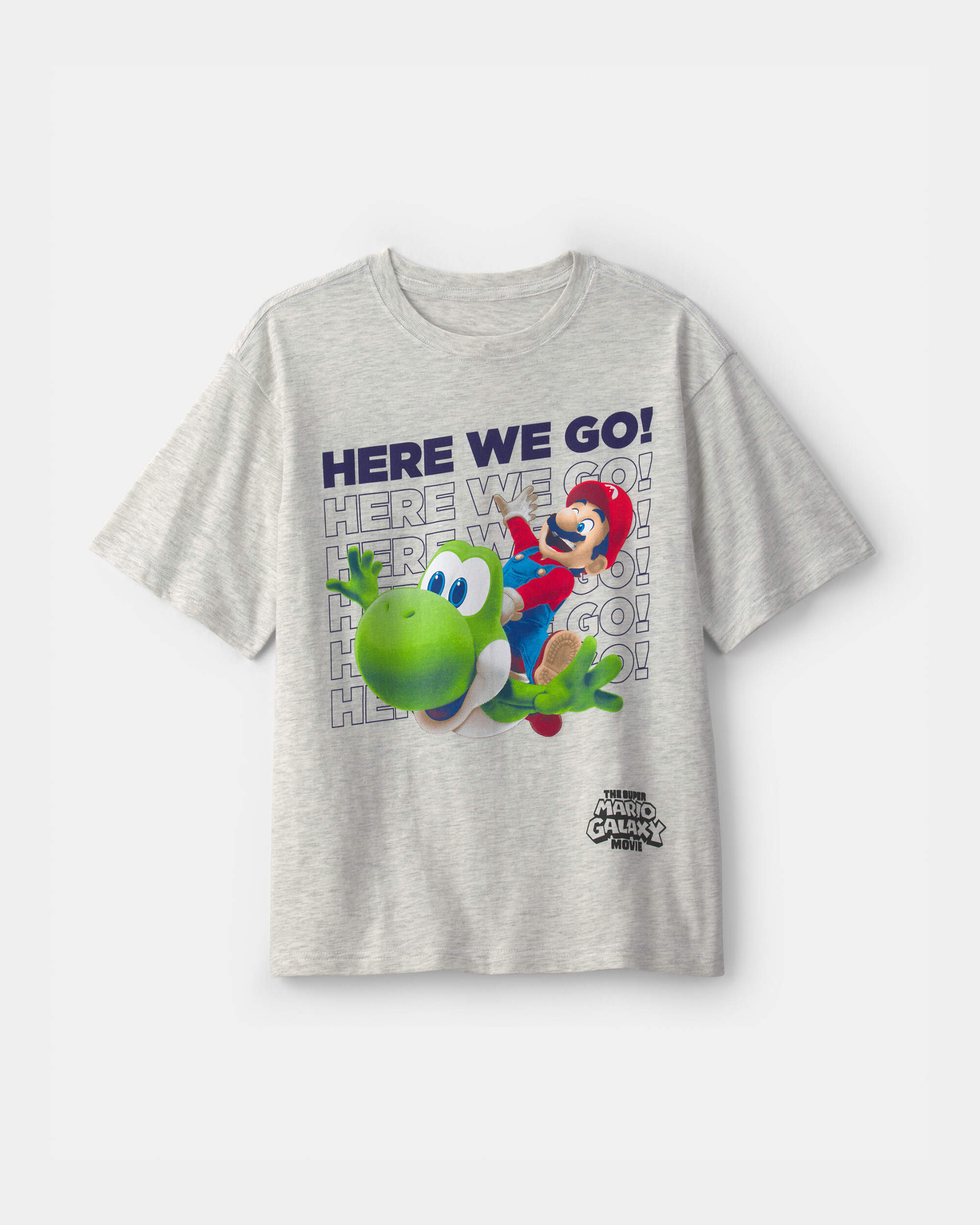 Boys Nintendo Super Mario Graphic Tee - Grey