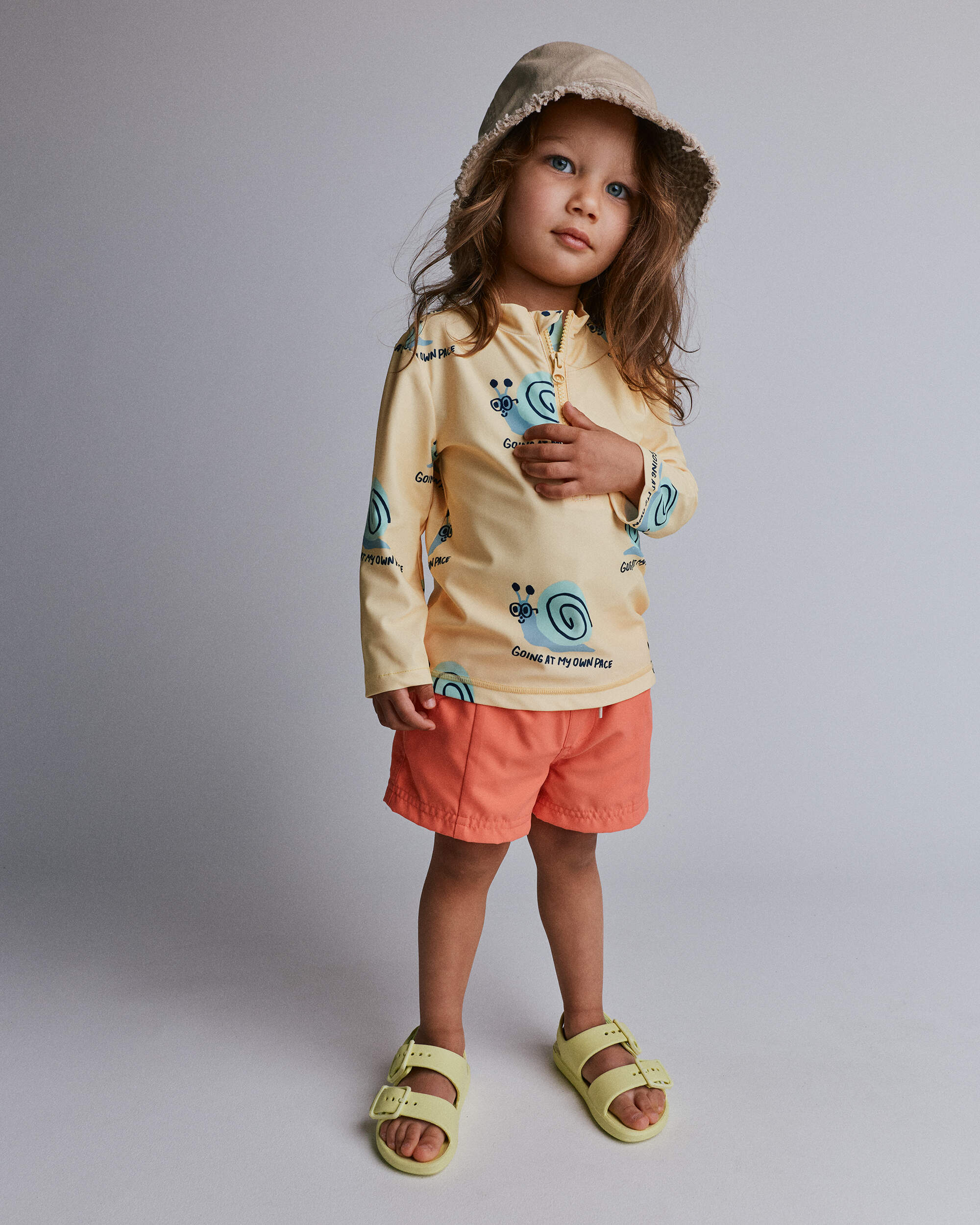 Toddler Boy Swim Trunks - Orange