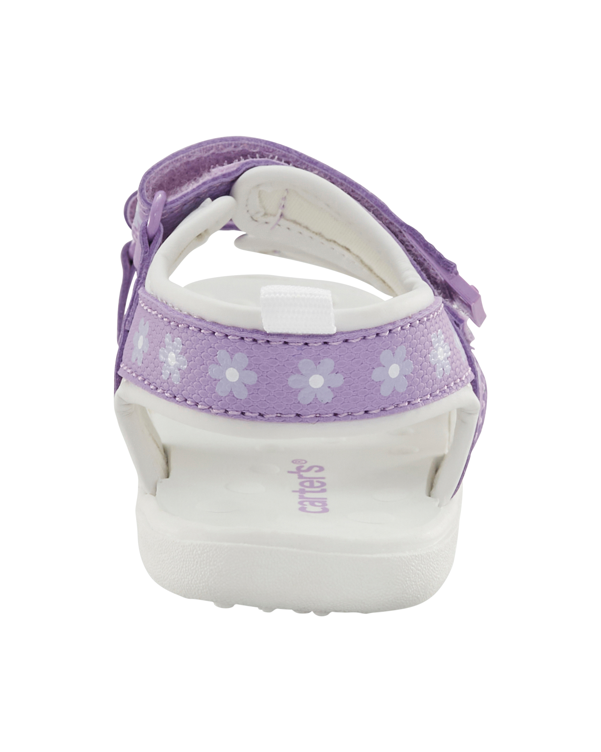 Baby Every Step® First Walker Floral Sandals - Purple/White