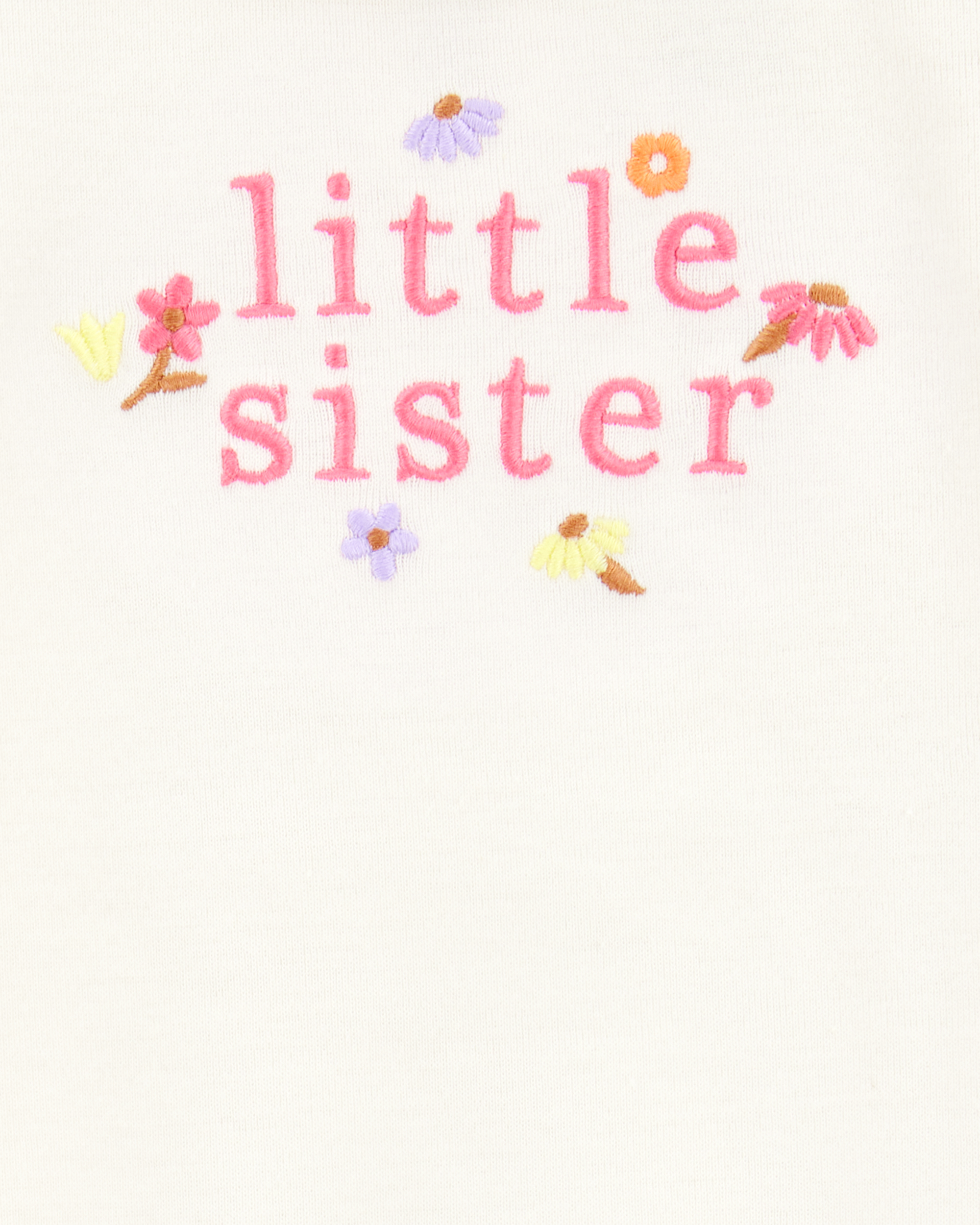 Baby Girl 2-Piece Little Sister Bodysuit Pant Set - Yellow