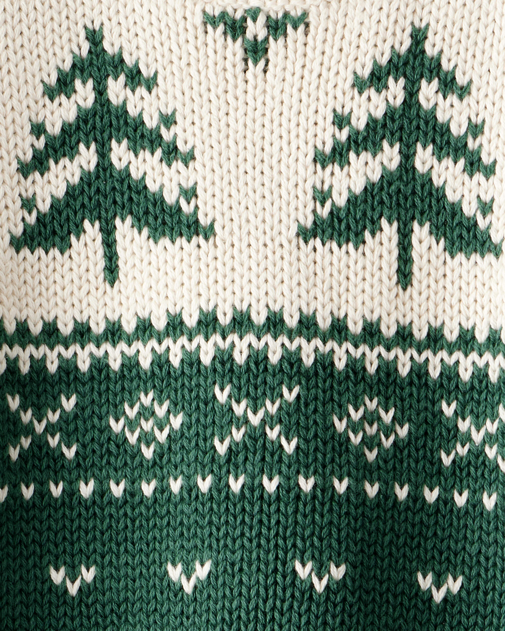 Baby Organic Cotton Fair Isle Sweater Knit Pullover