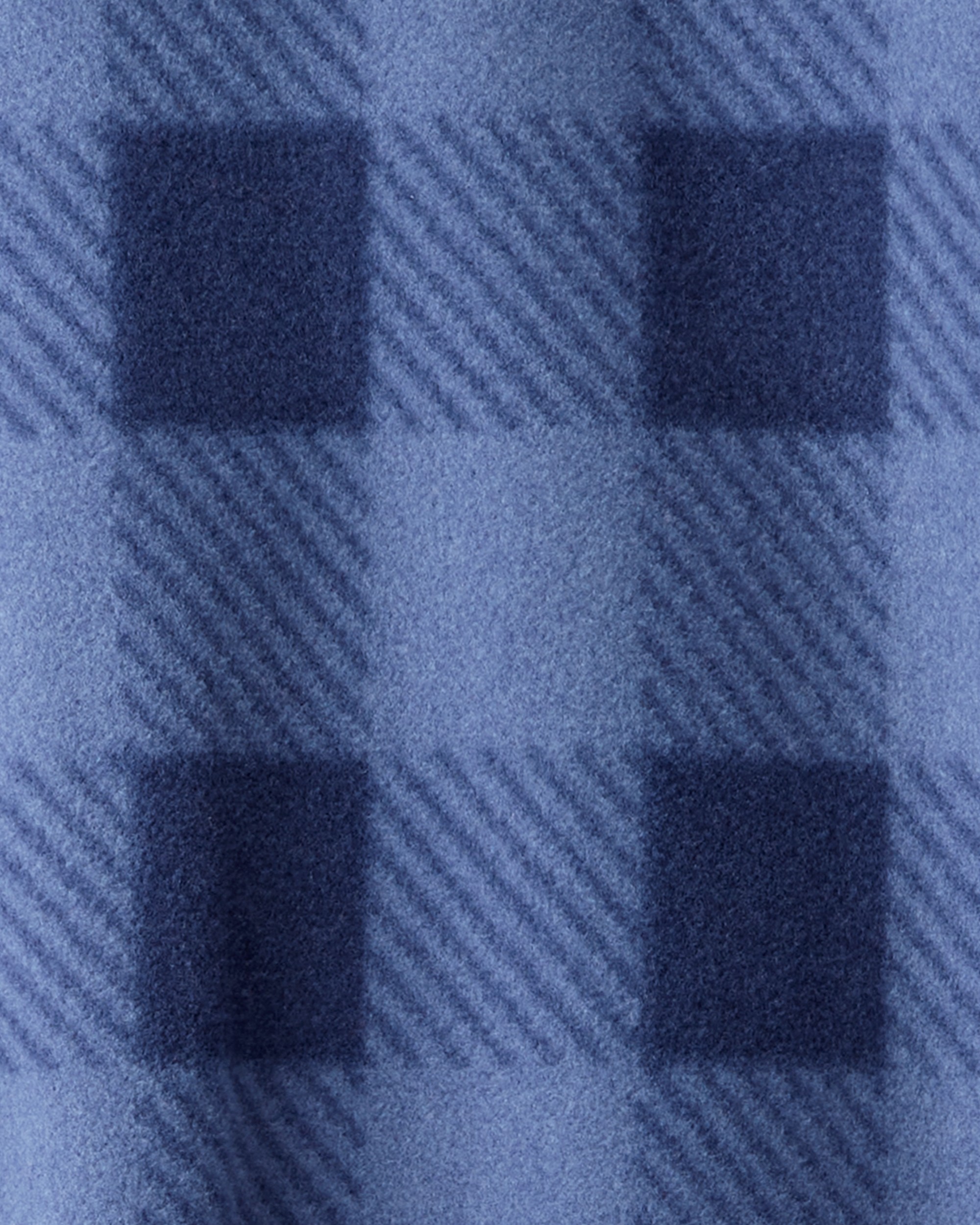 Toddler Boy Yeti Plaid Fleece Loose Fit 1-Piece Pyjamas - Blue