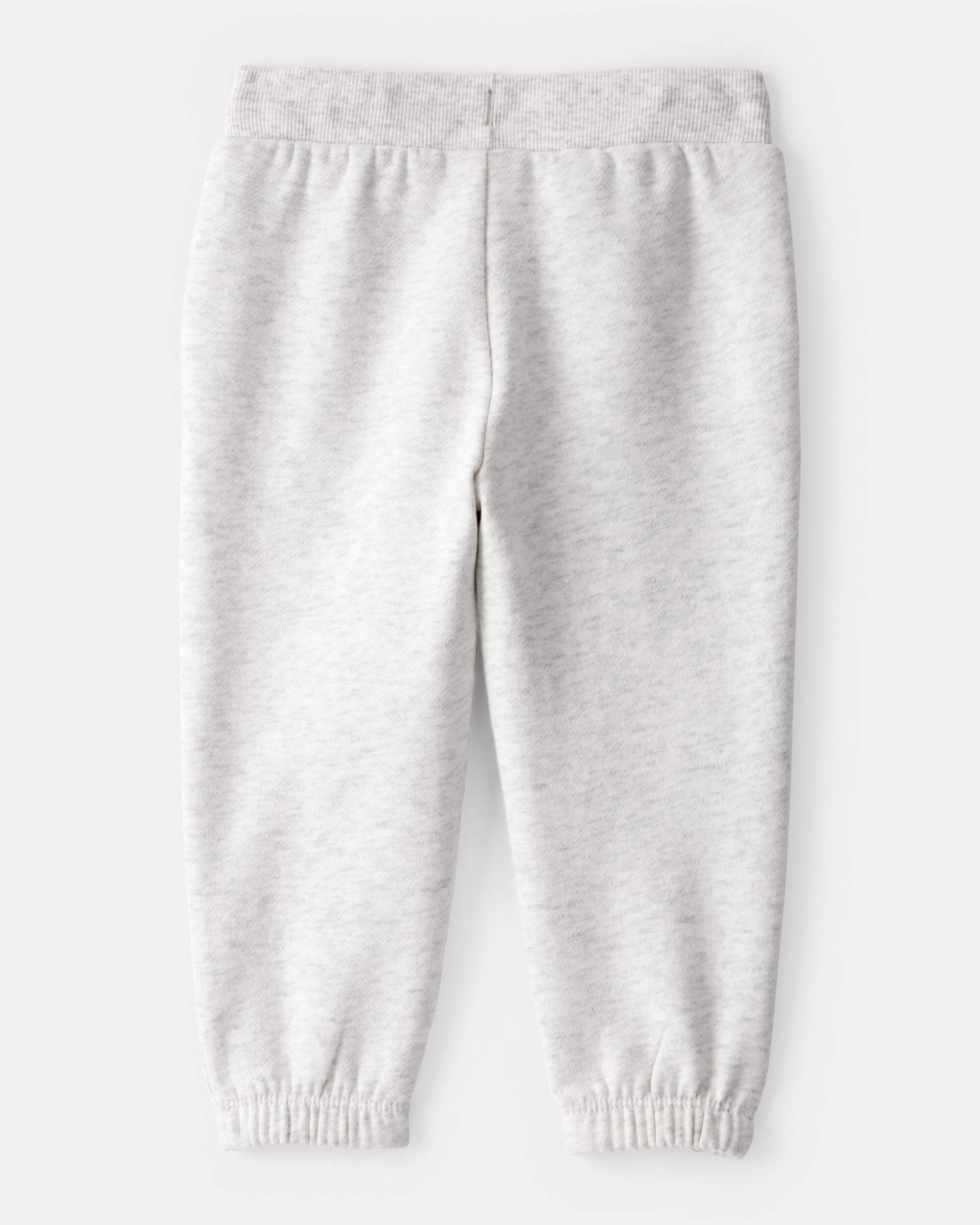 Baby Girl Cotton Joggers - Grey