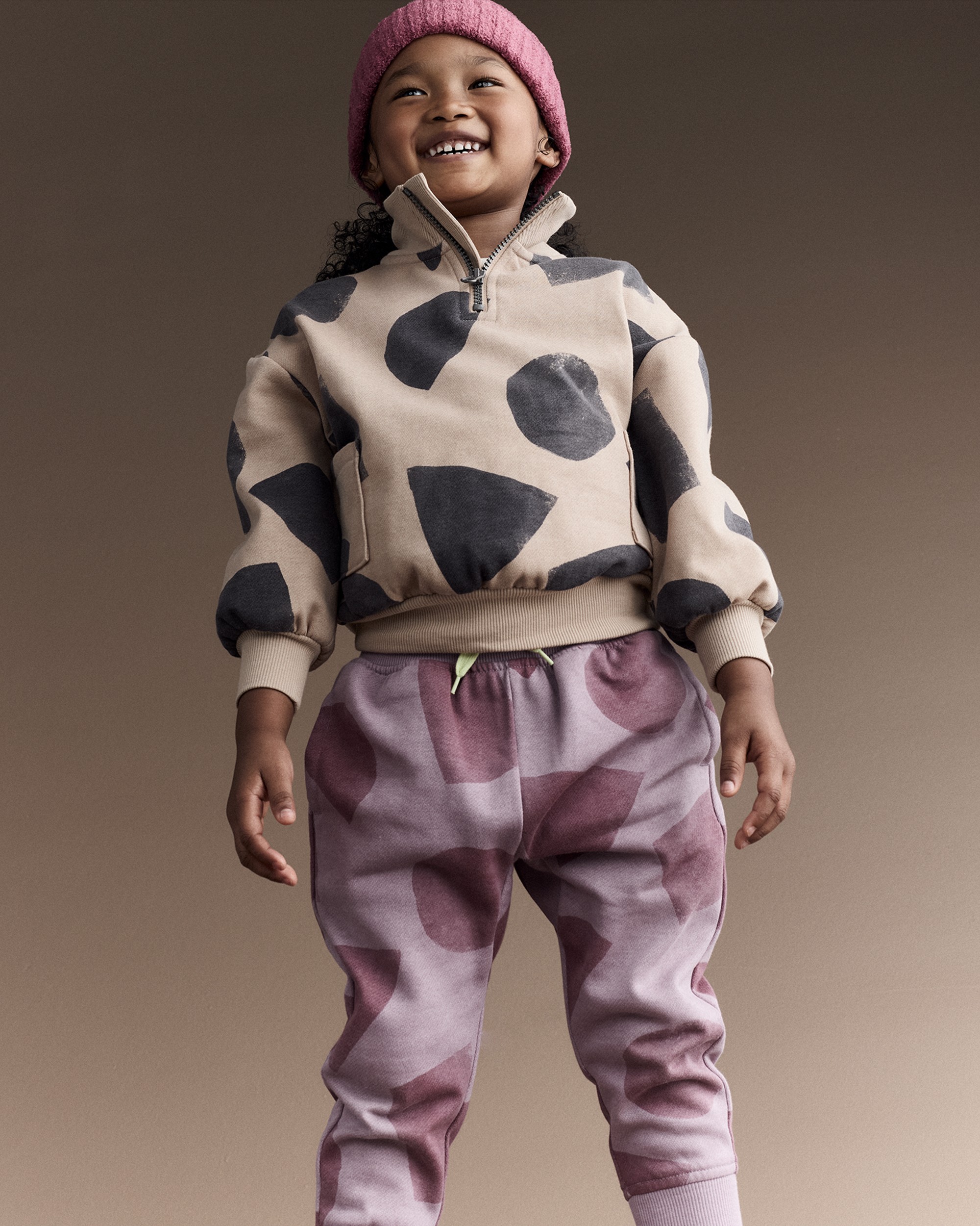 Toddler City Park™ Jogger Pant with Shapes - Mauve