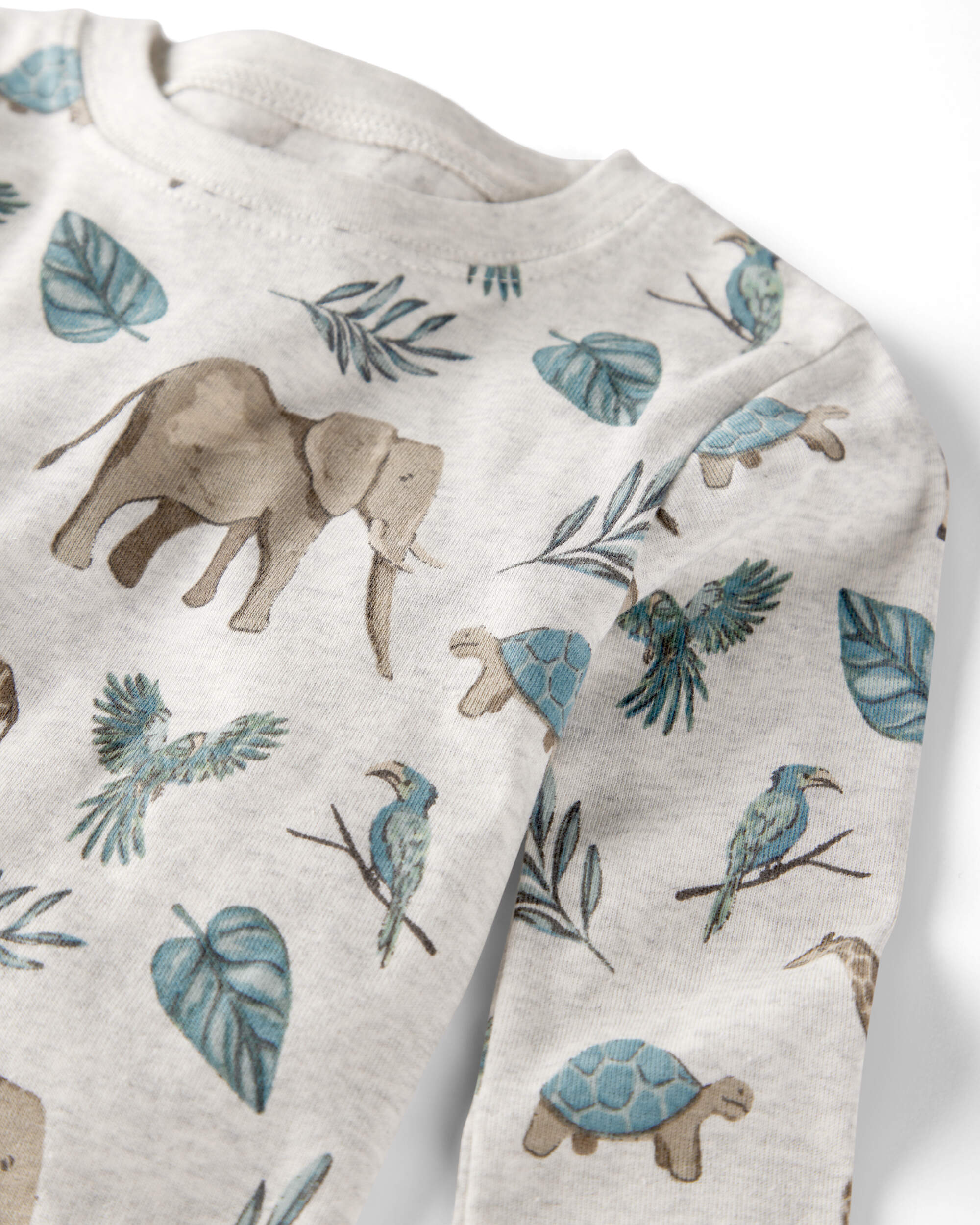 Toddler Safari Print Organic Cotton 2-Piece Pyjamas