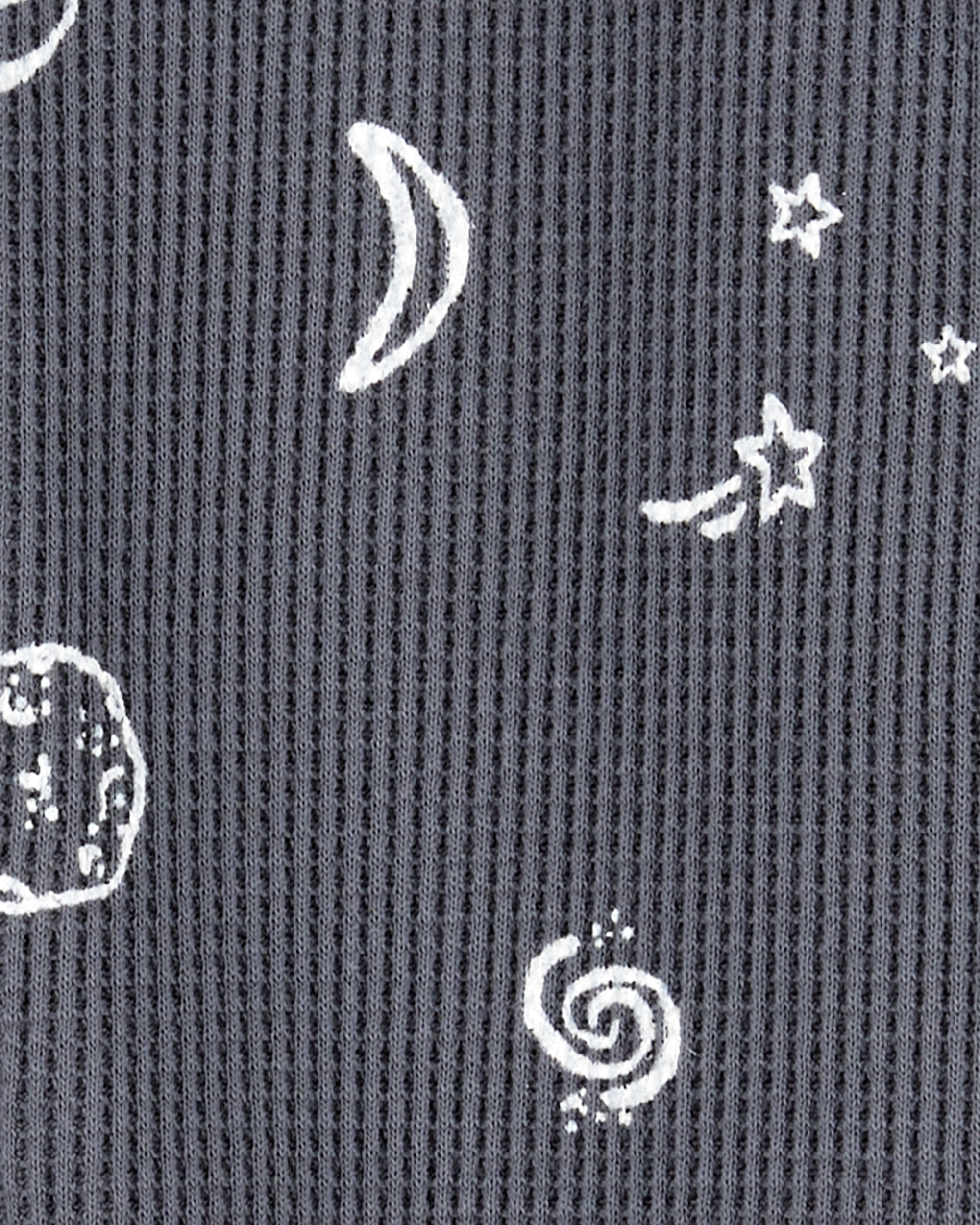 Baby Boy Space Print 2-Way Zip Thermal Sleeper