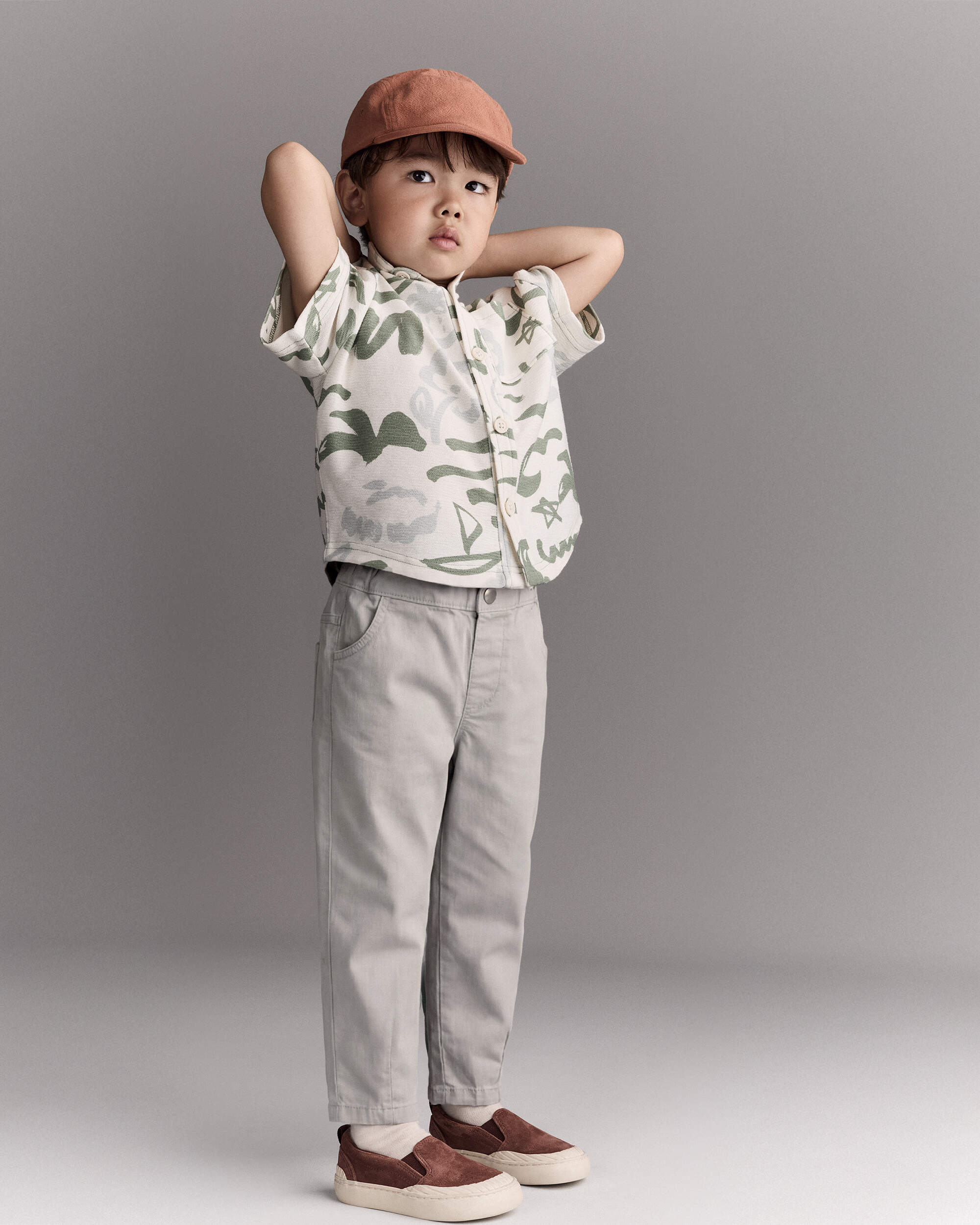Toddler Boy Woven Pant - Grey