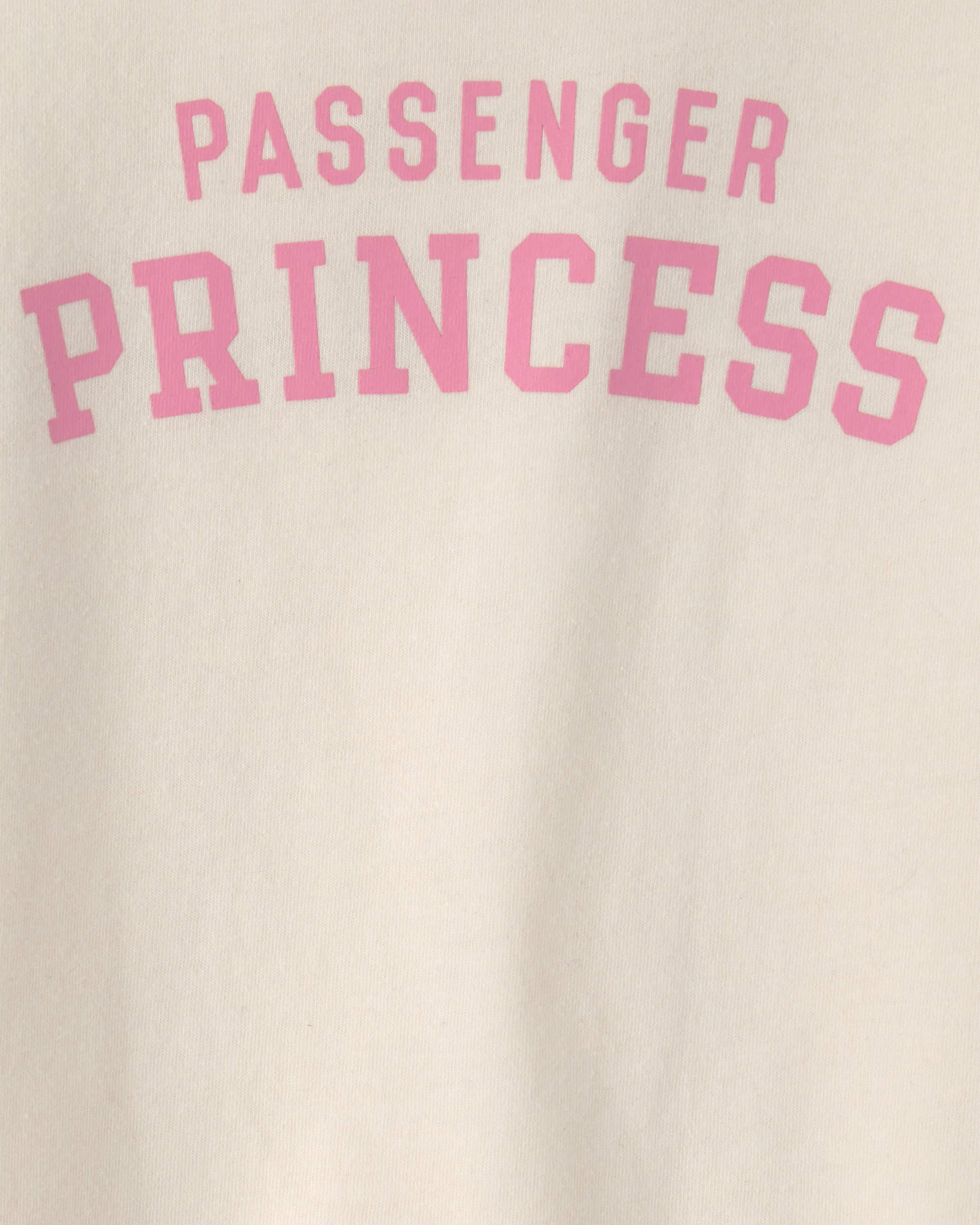 Toddler Girl 'Passenger Princess' Graphic Tee - Cream