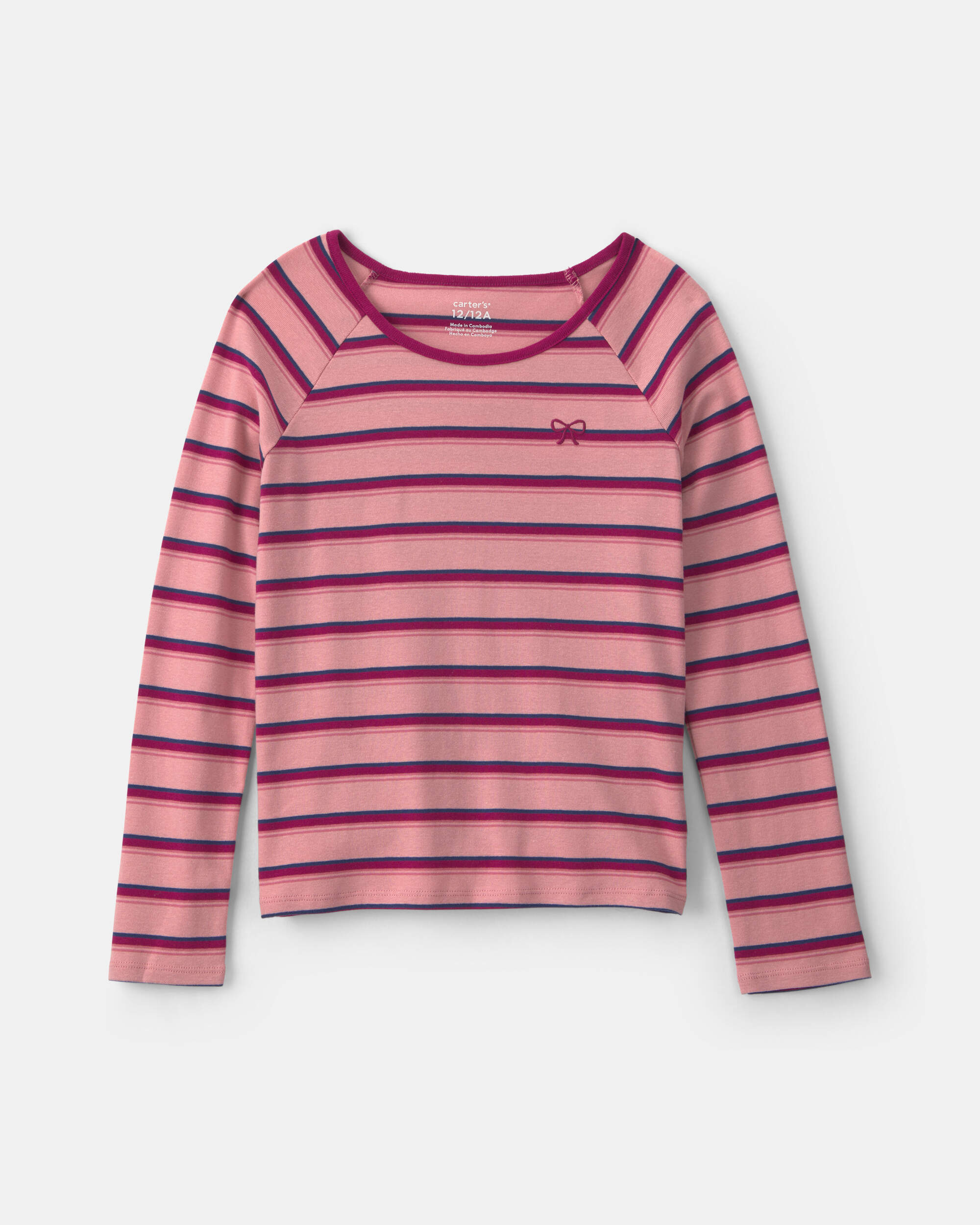 Girls Striped Long-Sleeve T-Shirt